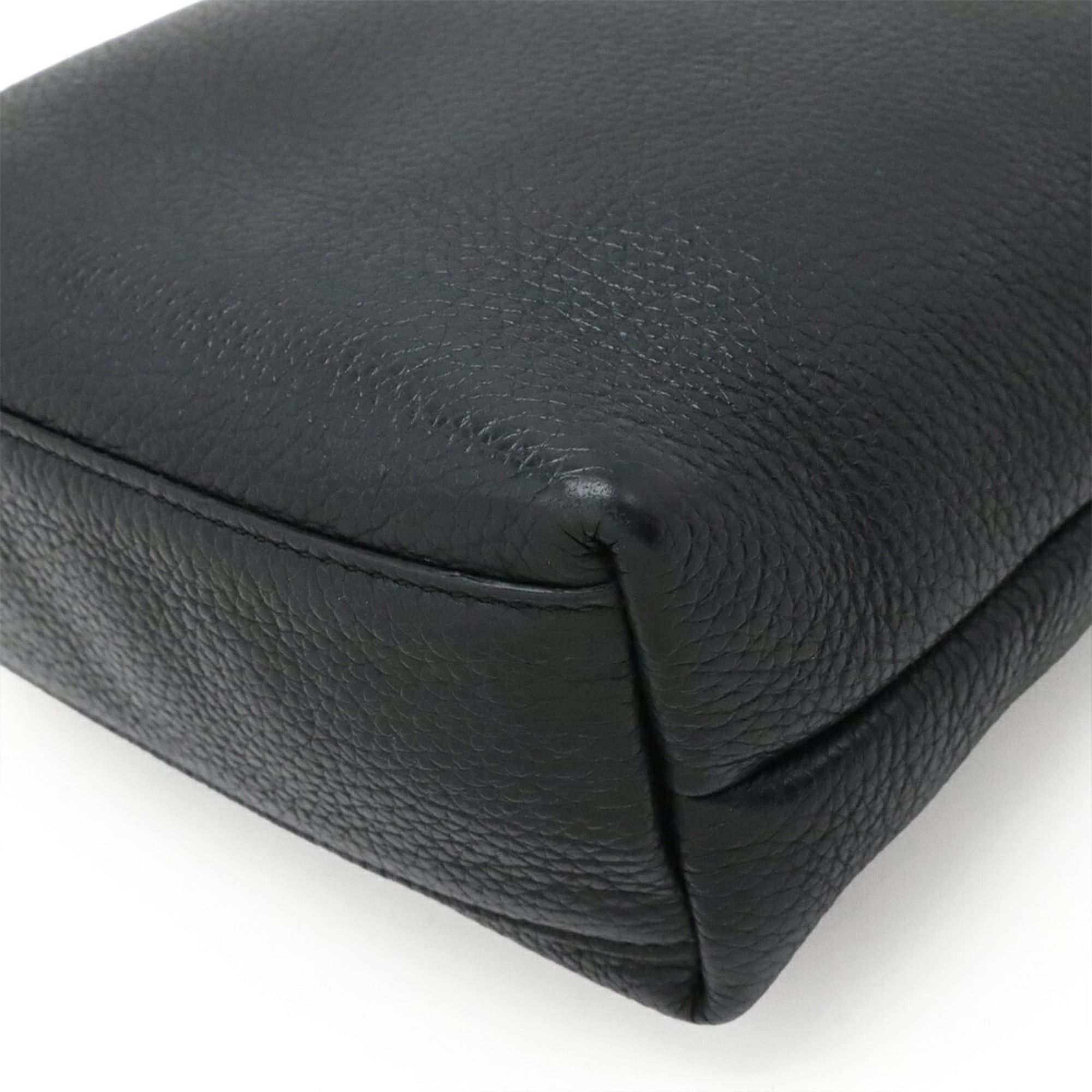 Salvatore Ferragamo Salvatore Ferragamo Gancini Handbag/Shoulder Bag, Leather, Black, AU-21 2964 Size ONE SIZE - 4 Thumbnail