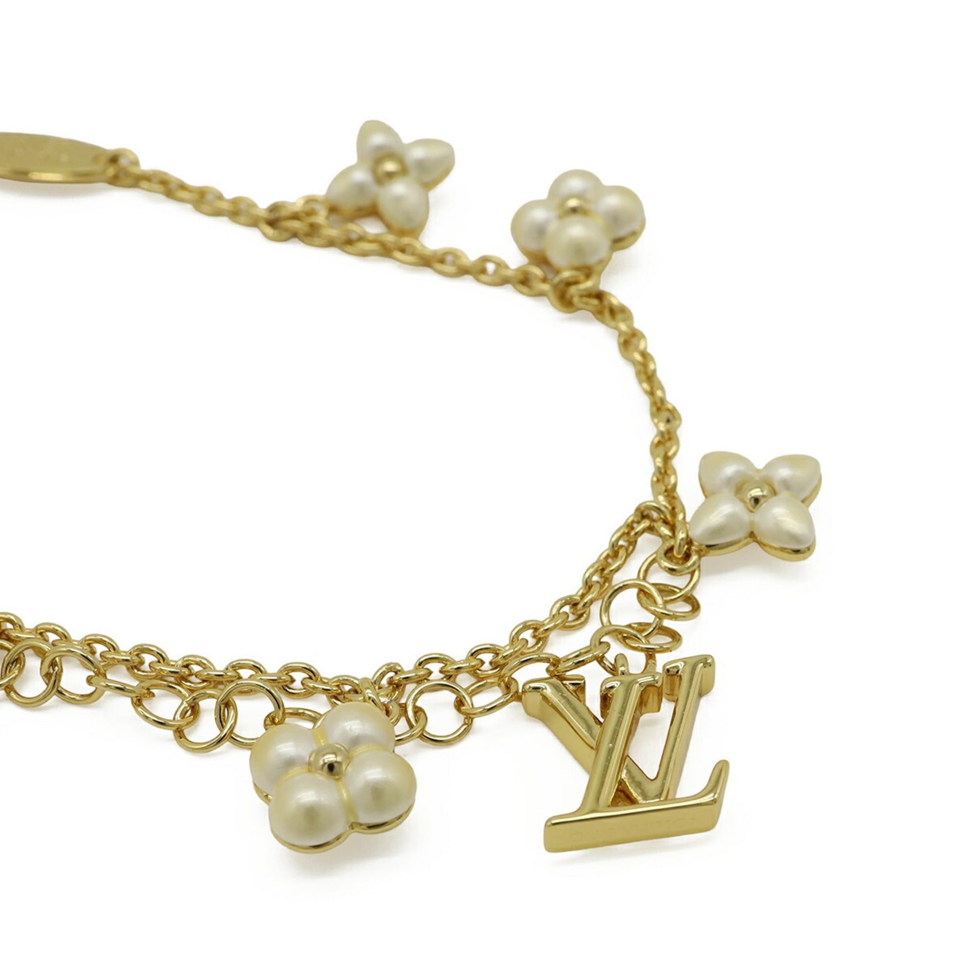 Louis Vuitton Louis Vuitton Bracelet LV Floragram Monogram Flower GP Gold M0940A Size ONE SIZE - 3 Thumbnail