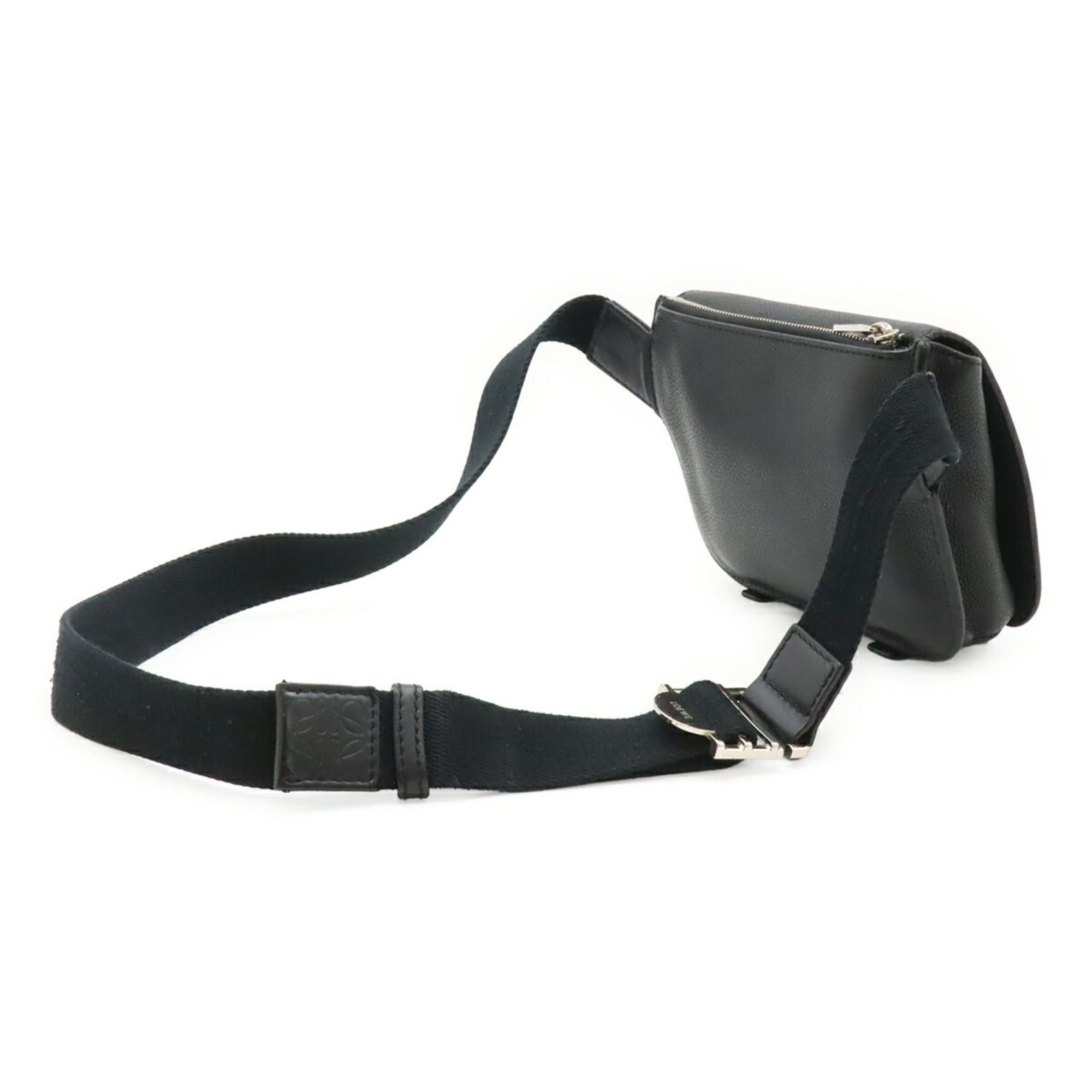 Loewe LOEWE Anagram Military Bum Bag Body Shoulder Leather Black 317.12AB234 Size ONE SIZE - 3 Thumbnail