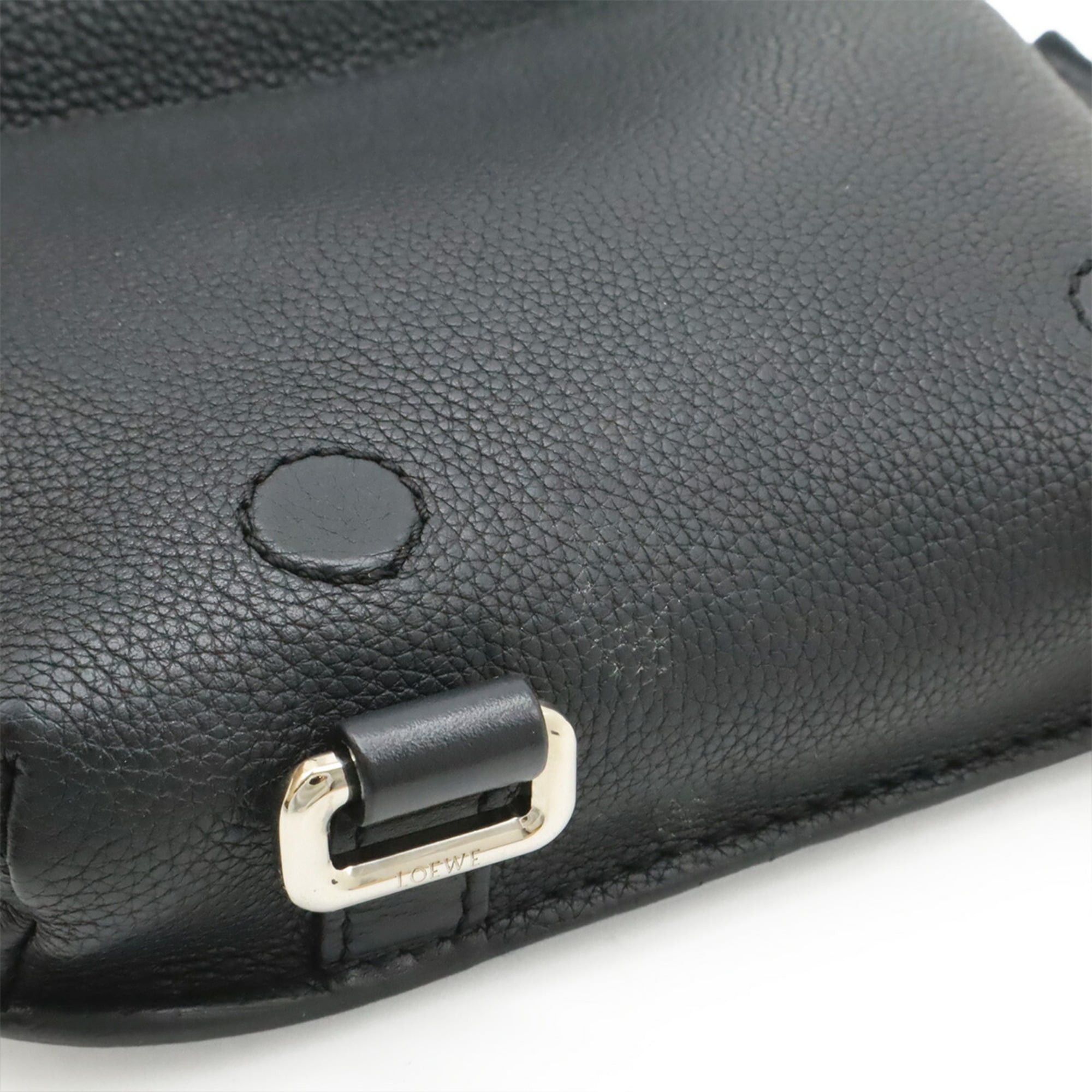 Loewe LOEWE Anagram Military Bum Bag Body Shoulder Leather Black 317.12AB234 Size ONE SIZE - 8 Thumbnail