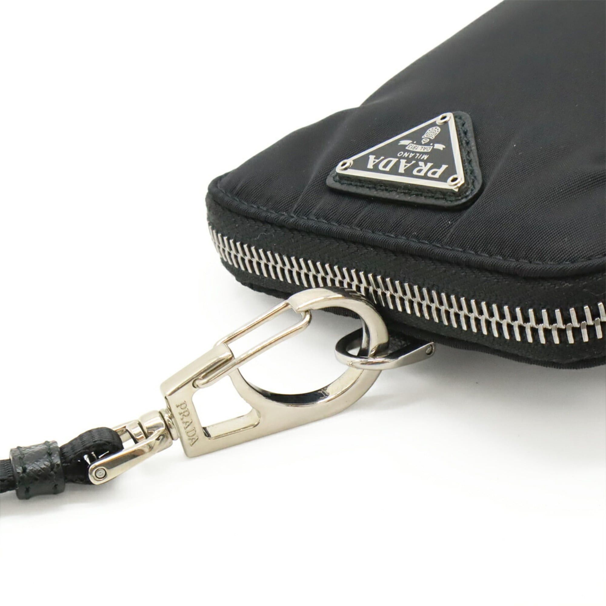 Prada PRADA Triangle Smartphone Case, Shoulder Bag, Handbag, Pouch, Nylon, Black (NERO) 2ZT011 Size ONE SIZE - 6 Thumbnail