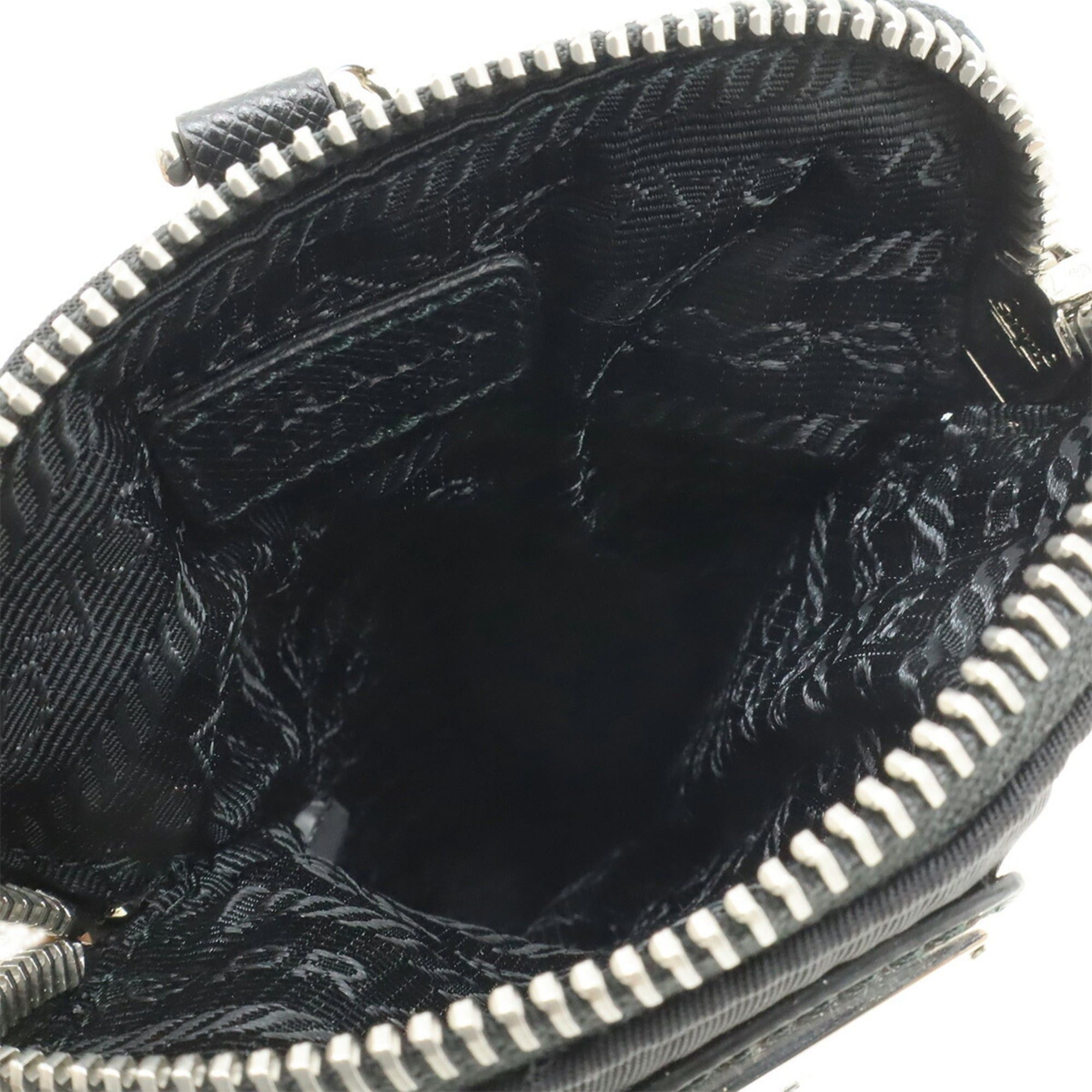 Prada PRADA Triangle Smartphone Case, Shoulder Bag, Handbag, Pouch, Nylon, Black (NERO) 2ZT011 Size ONE SIZE - 9 Thumbnail