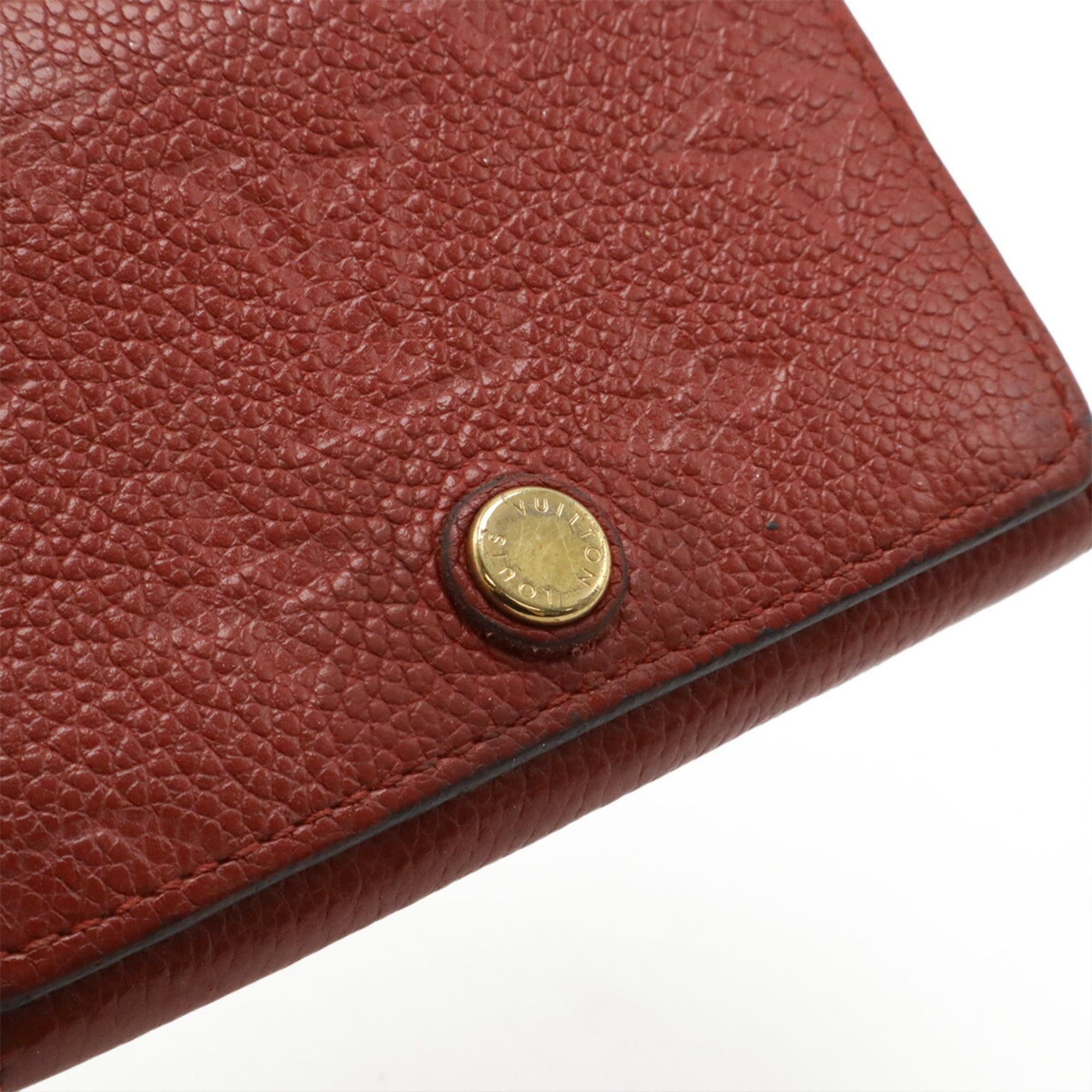 Louis Vuitton Louis Vuitton Monogram Empreinte Enveloppe Carte de Visite Business Card Holder/Card Case Cerise Red M58457 Size ONE SIZE - 5 Thumbnail