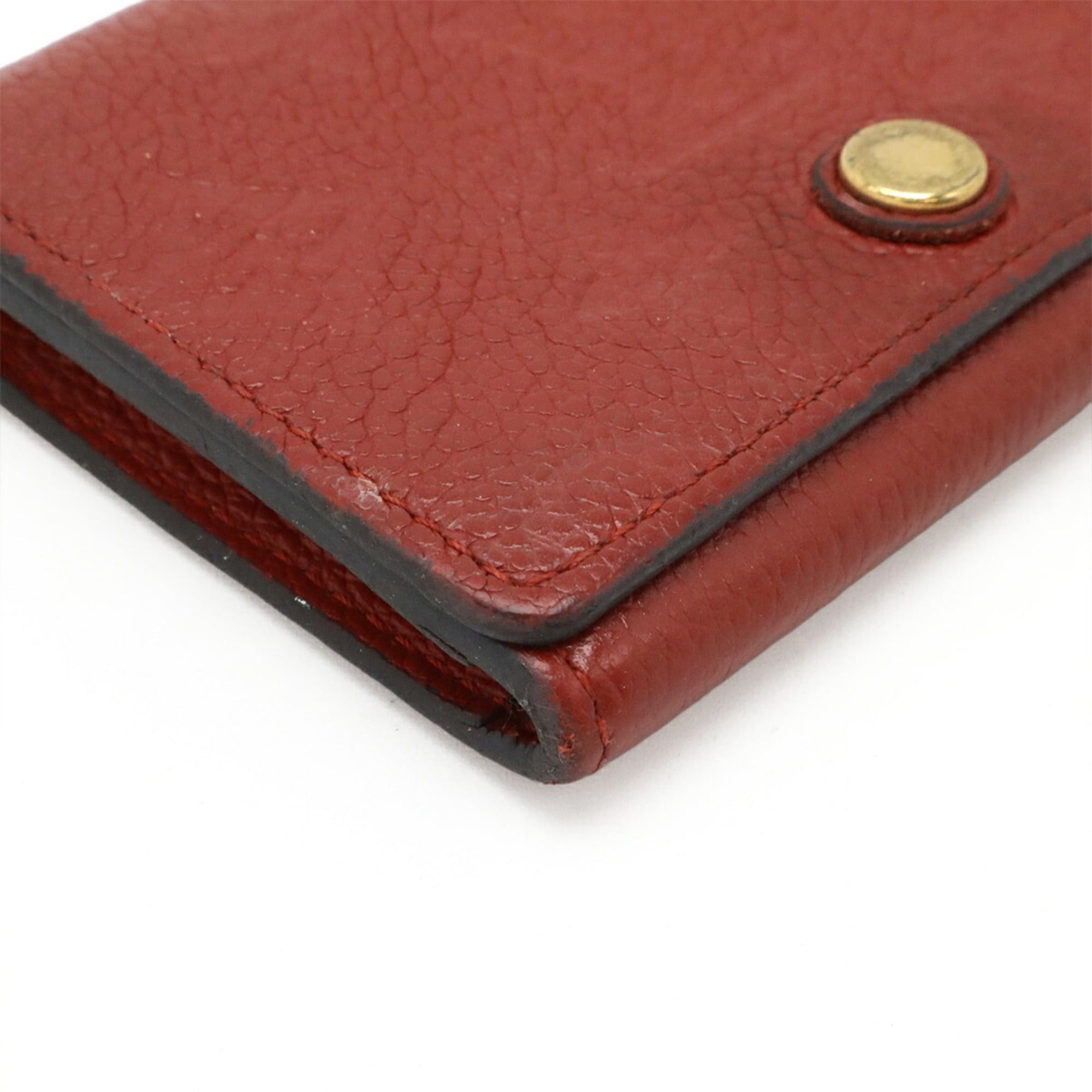 Louis Vuitton Louis Vuitton Monogram Empreinte Enveloppe Carte de Visite Business Card Holder/Card Case Cerise Red M58457 Size ONE SIZE - 4 Thumbnail