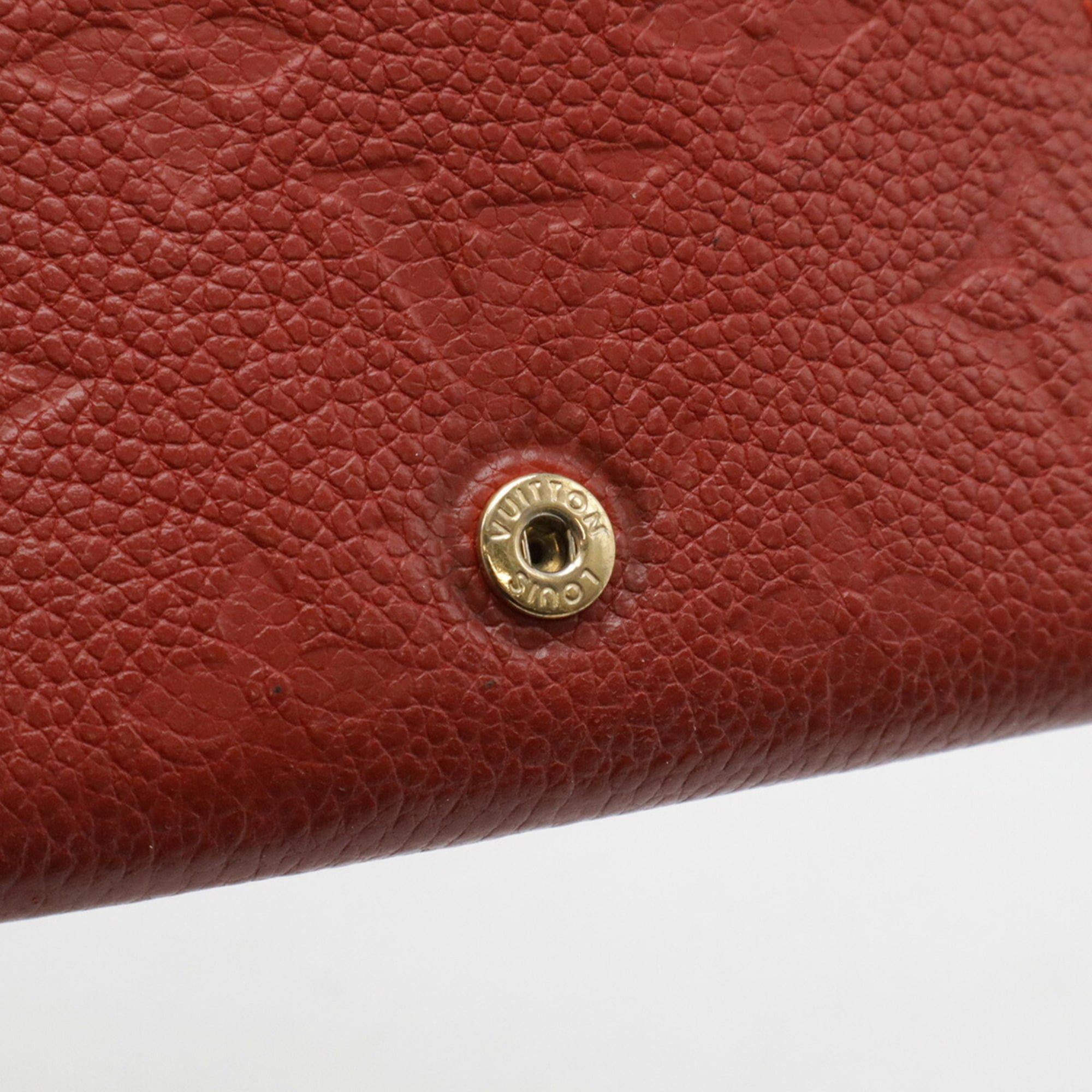 Louis Vuitton Louis Vuitton Monogram Empreinte Enveloppe Carte de Visite Business Card Holder/Card Case Cerise Red M58457 Size ONE SIZE - 9 Thumbnail