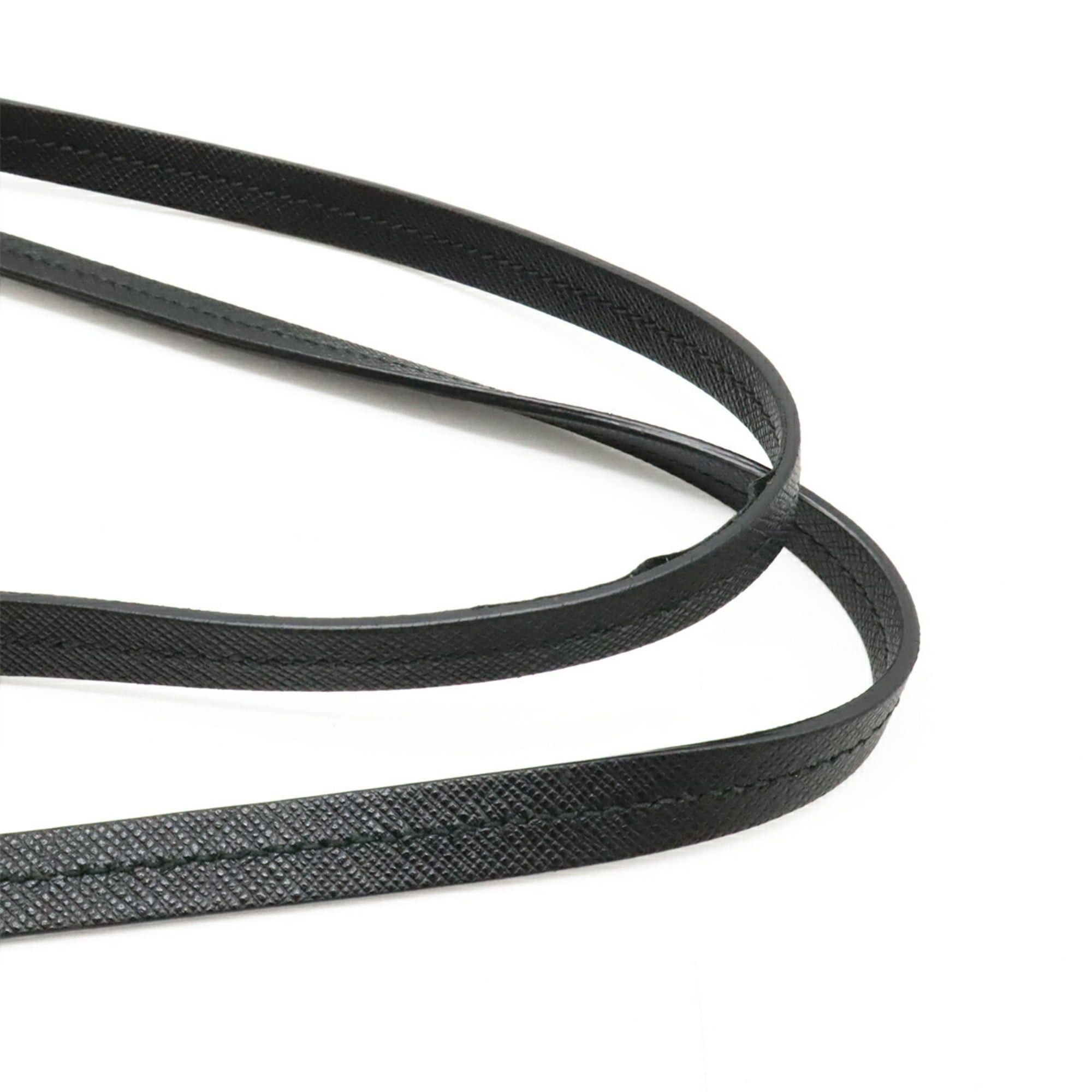 Prada PRADA Velour Belt Motif Tote Bag Shoulder Nylon Leather Black Pink 1BG065 Size ONE SIZE - 5 Thumbnail