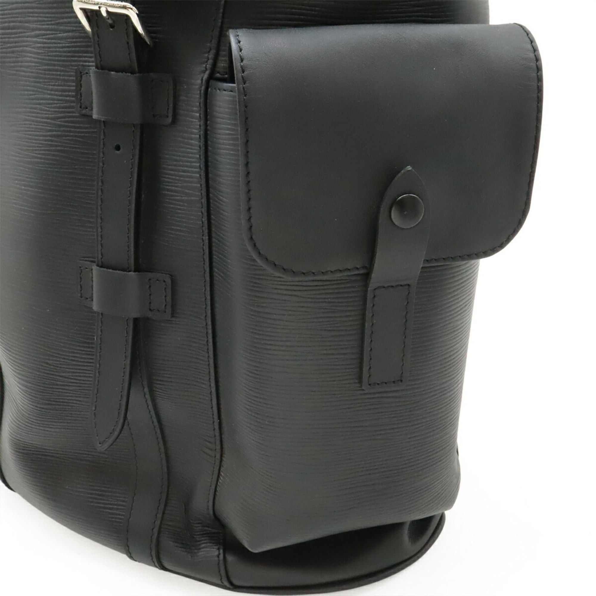 Louis Vuitton LOUIS VUITTON Epi Christopher PM Backpack, Leather, Black (M50159) Size ONE SIZE - 9 Thumbnail