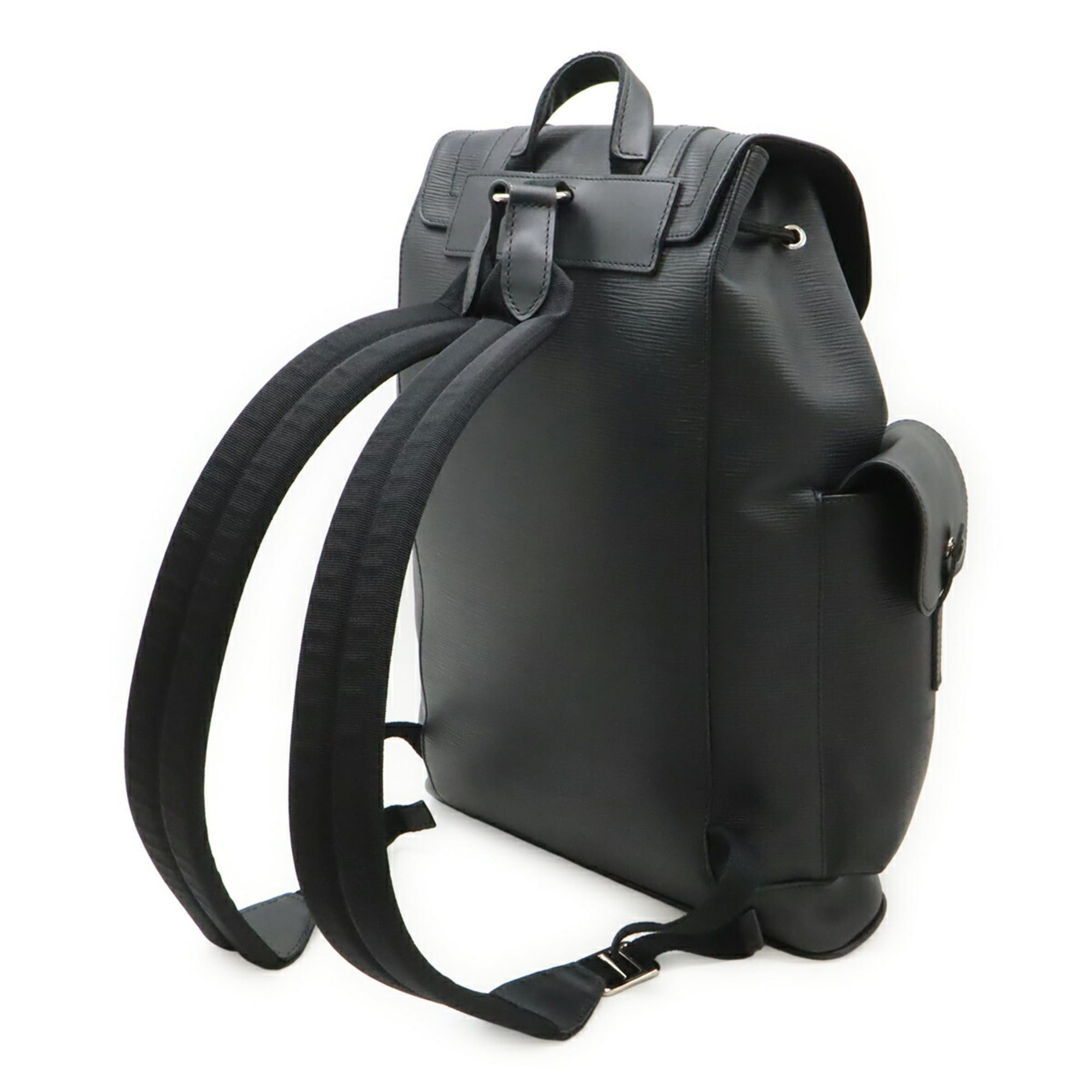Louis Vuitton LOUIS VUITTON Epi Christopher PM Backpack, Leather, Black (M50159) Size ONE SIZE - 3 Thumbnail