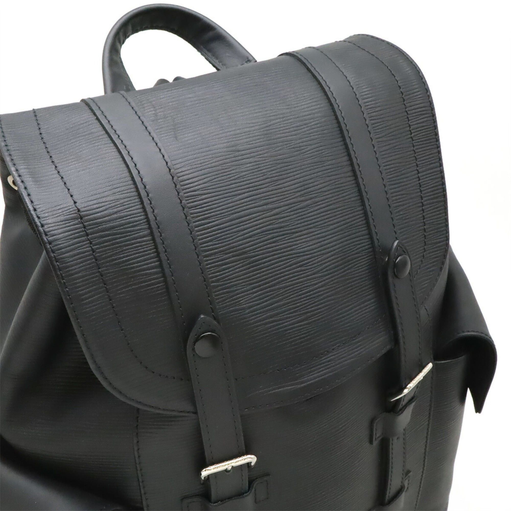 Louis Vuitton LOUIS VUITTON Epi Christopher PM Backpack, Leather, Black (M50159) Size ONE SIZE - 8 Thumbnail