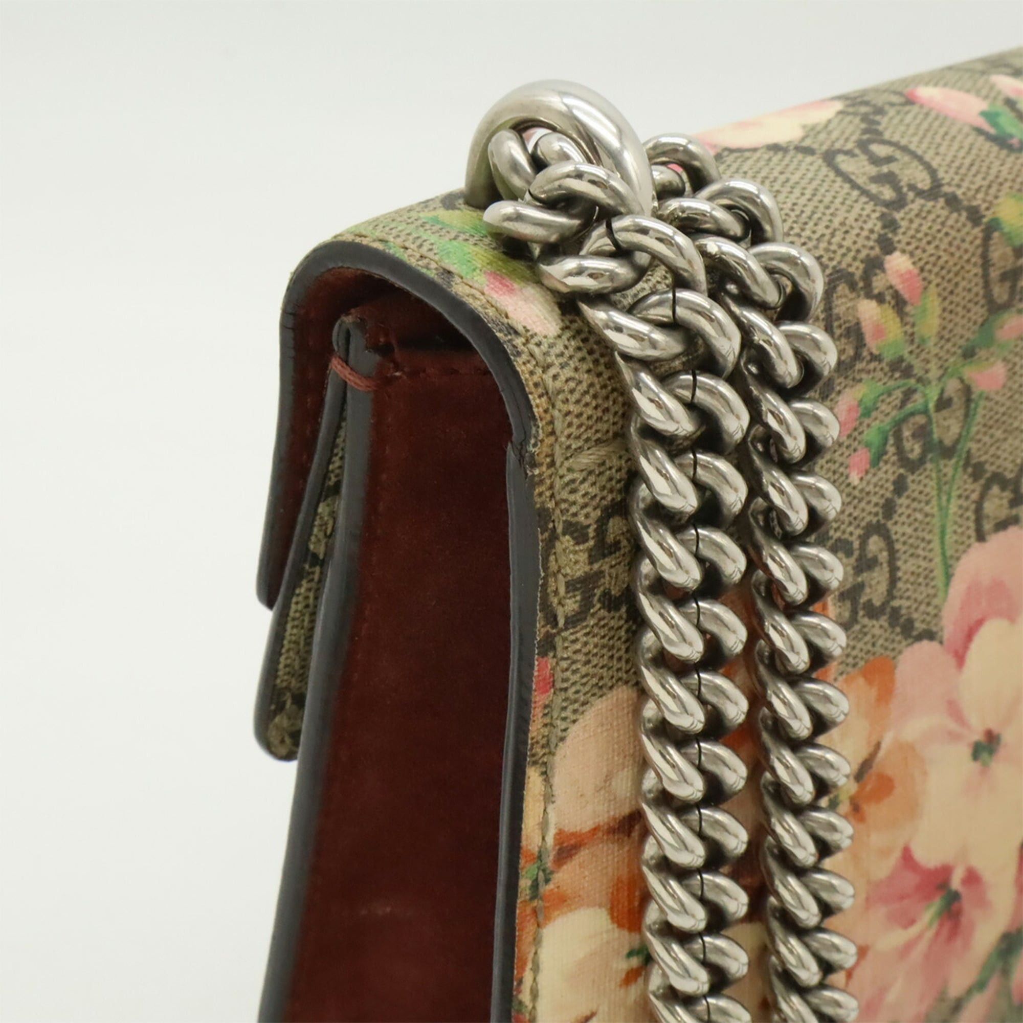 Gucci GUCCI Dionysus GG Blooms Chain Bag Shoulder Tiger Head Beige Pink Multi 421970 Size ONE SIZE - 5 Thumbnail