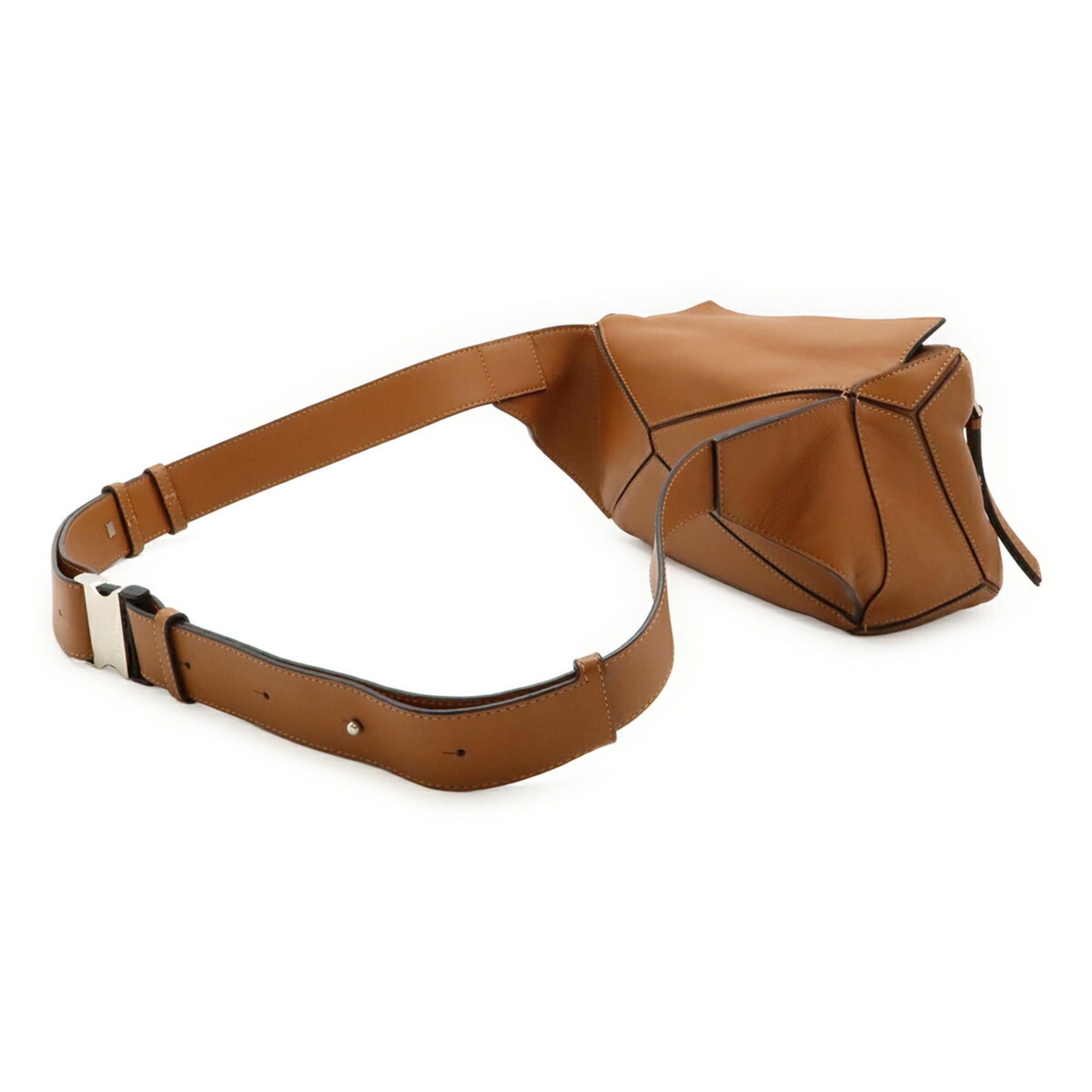 Loewe LOEWE Puzzle Bum Bag Mini Body Shoulder Waist Leather Brown B510U89X02 Size ONE SIZE - 3 Thumbnail