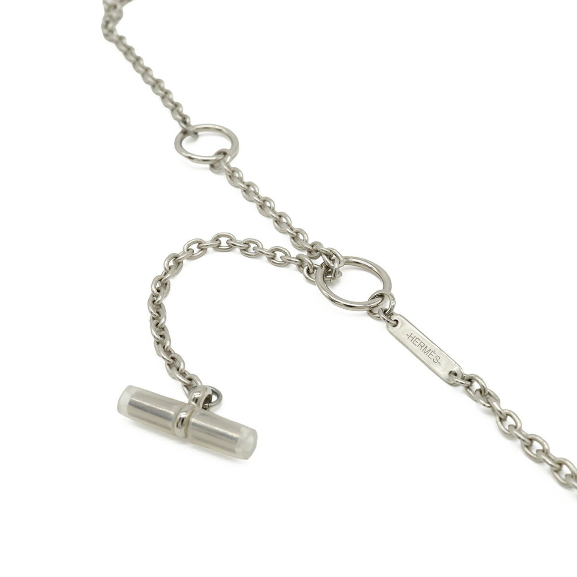 Hermes HERMES Panache Necklace Pendant Chain Horse Motif Metal Silver Size ONE SIZE - 6 Thumbnail