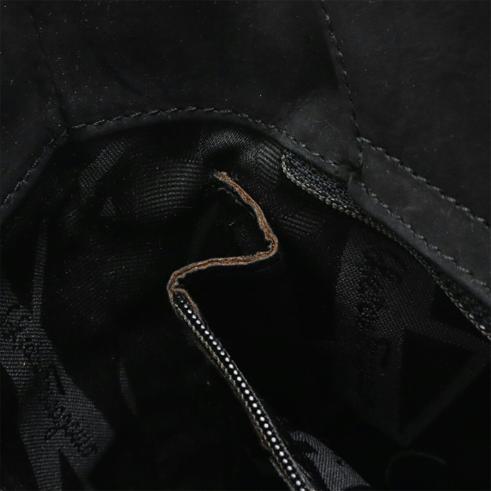 Salvatore Ferragamo Salvatore Ferragamo Vara Ribbon Bucket Bag Handbag, Suede, Black, BA217183 Size ONE SIZE - 9 Thumbnail