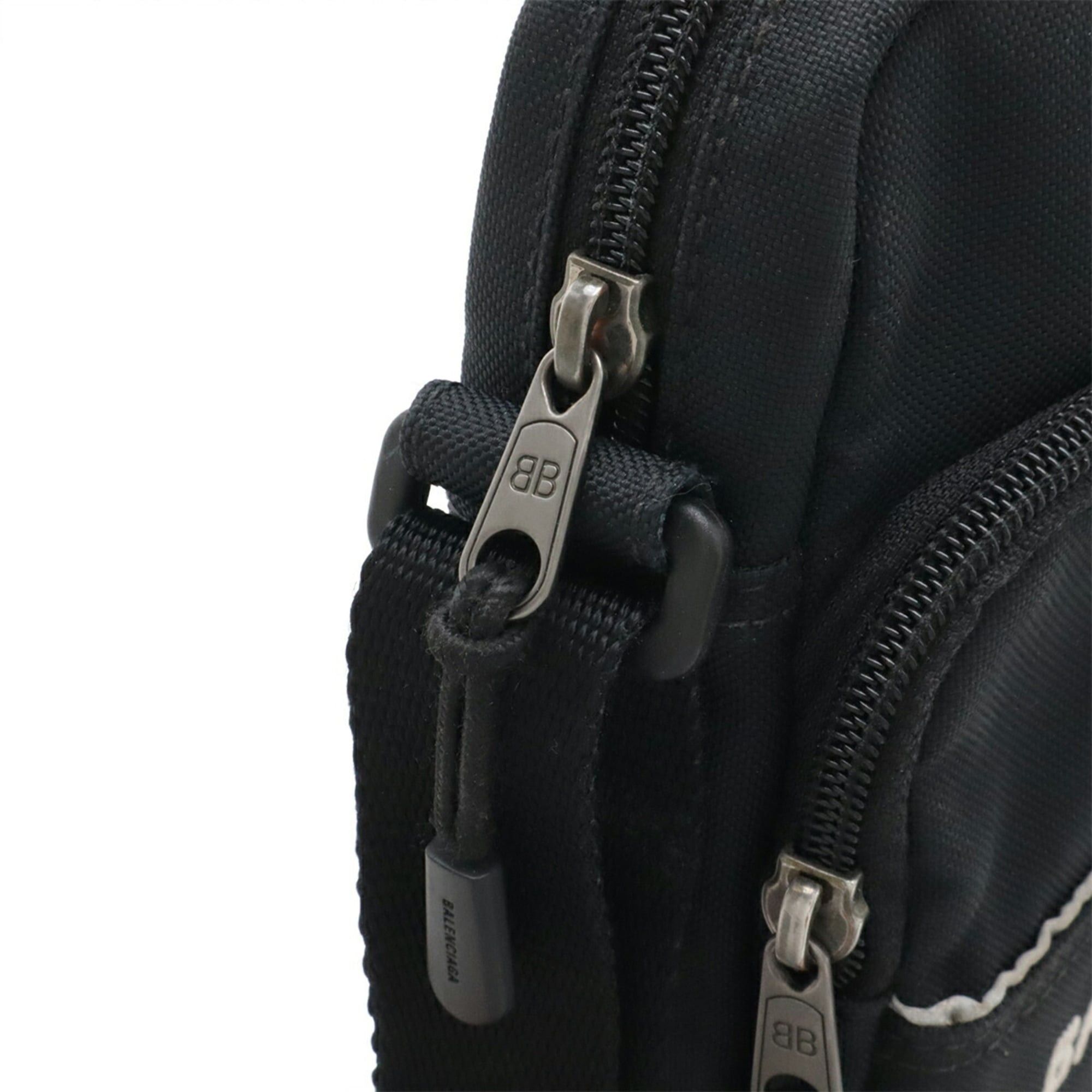 Balenciaga BALENCIAGA Sport Handbag S Shoulder Bag Pouch Nylon Canvas Black 638657 Size ONE SIZE - 5 Thumbnail