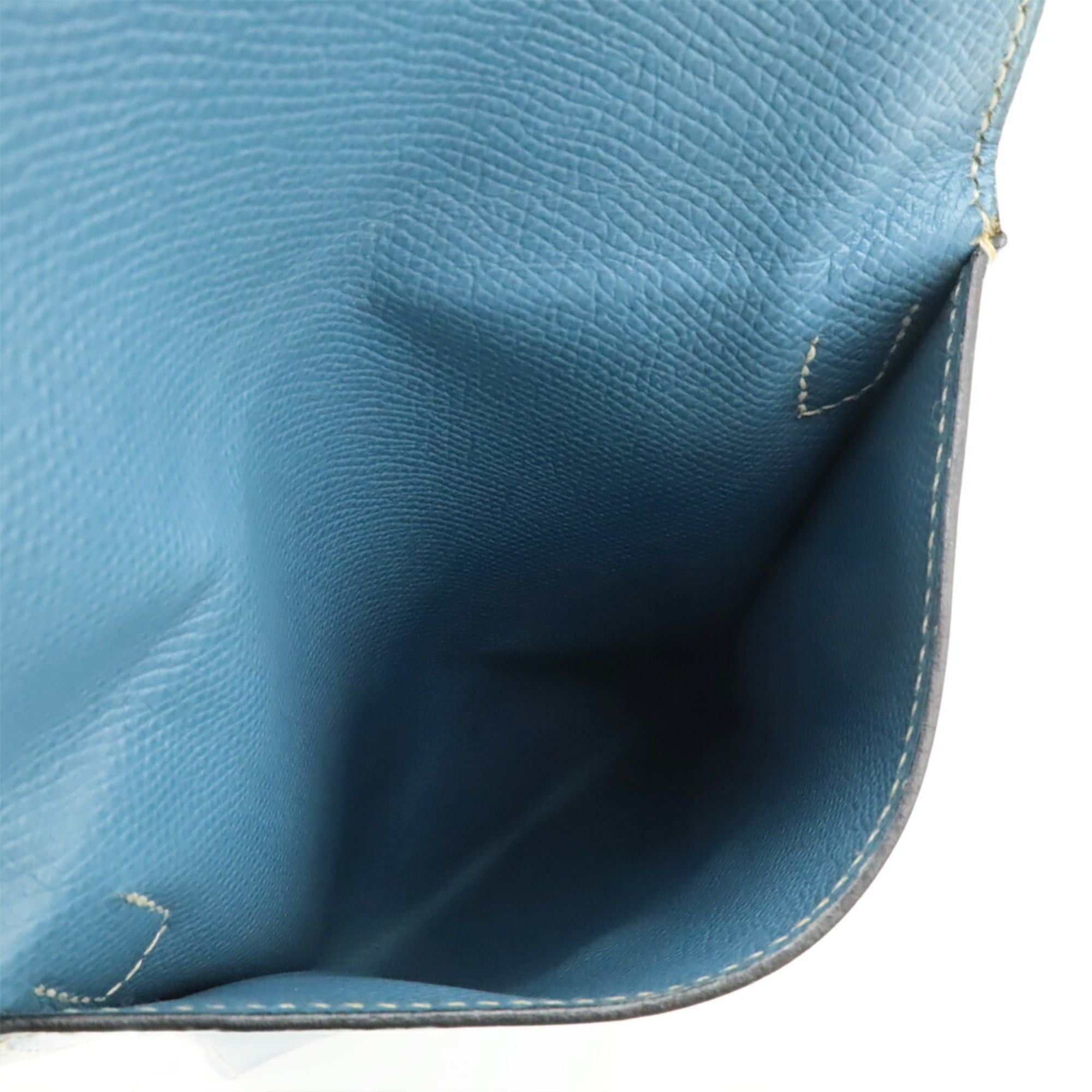 Hermes HERMES Amelie Shoulder Bag Pochette Courchevel Leather Blue Jean Light □D Stamp Size ONE SIZE - 6 Thumbnail