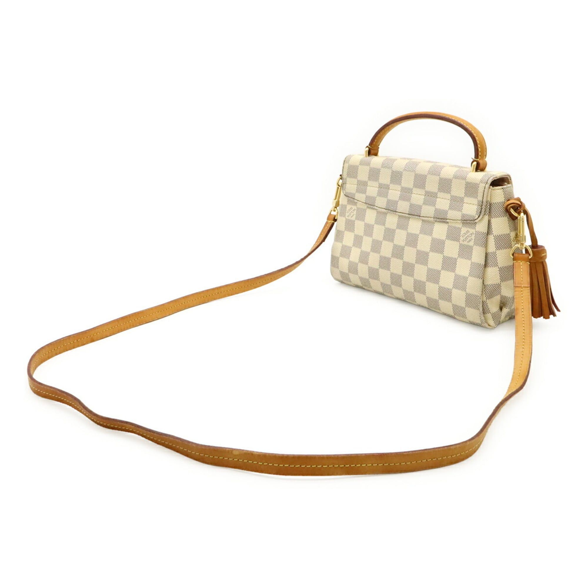 Louis Vuitton LOUIS VUITTON Damier Azur Croisette Handbag/Shoulder Bag N41581 Size ONE SIZE - 3 Thumbnail
