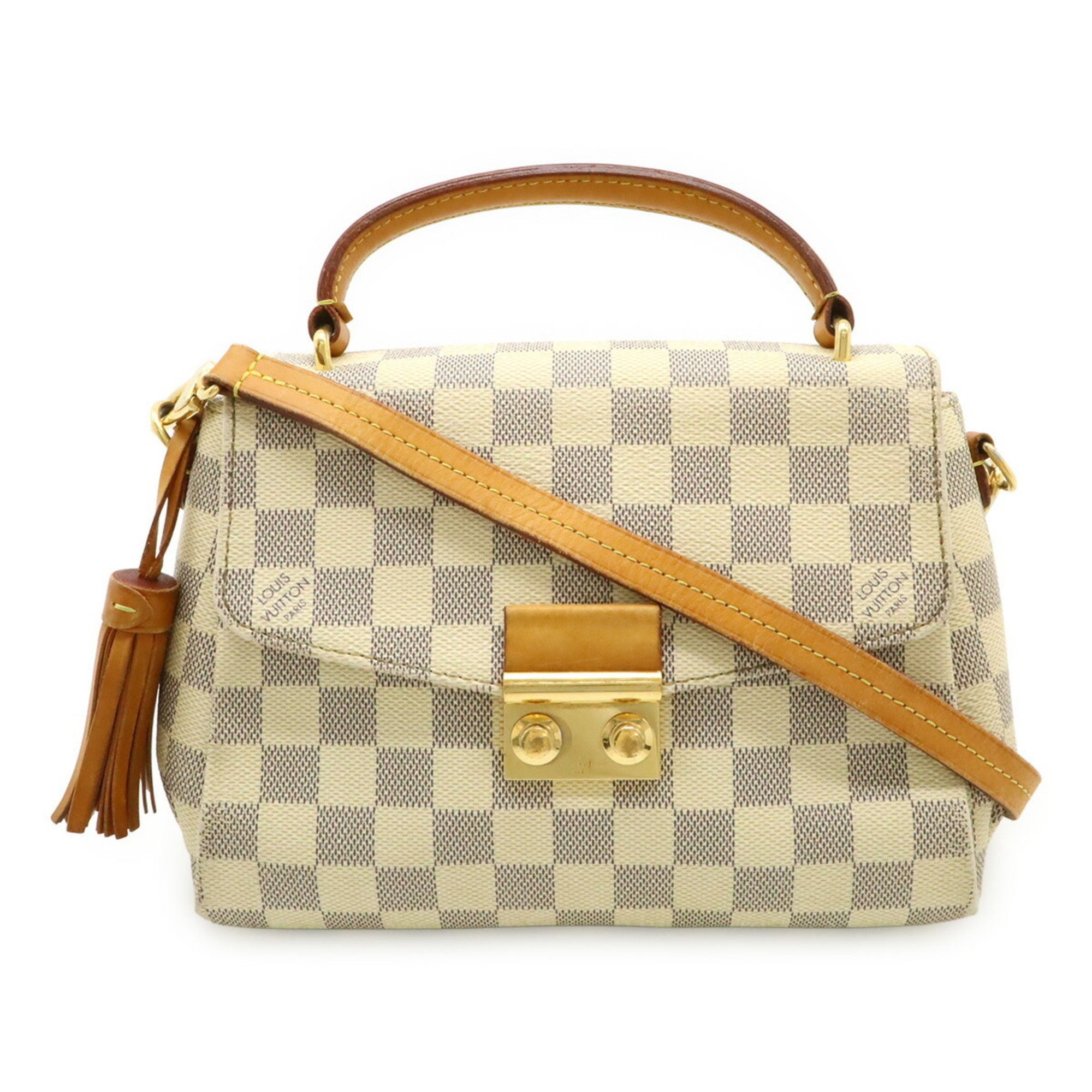 Louis Vuitton LOUIS VUITTON Damier Azur Croisette Handbag/Shoulder Bag N41581 Size ONE SIZE - 2 Thumbnail