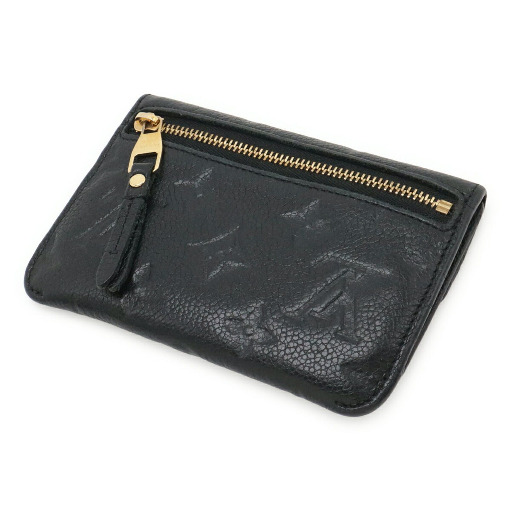 Louis Vuitton Louis Vuitton Monogram Empreinte Pochette Cle Wallet/Coin Case, Coin Purse, Noir Black M60633 Size ONE SIZE - 3 Thumbnail