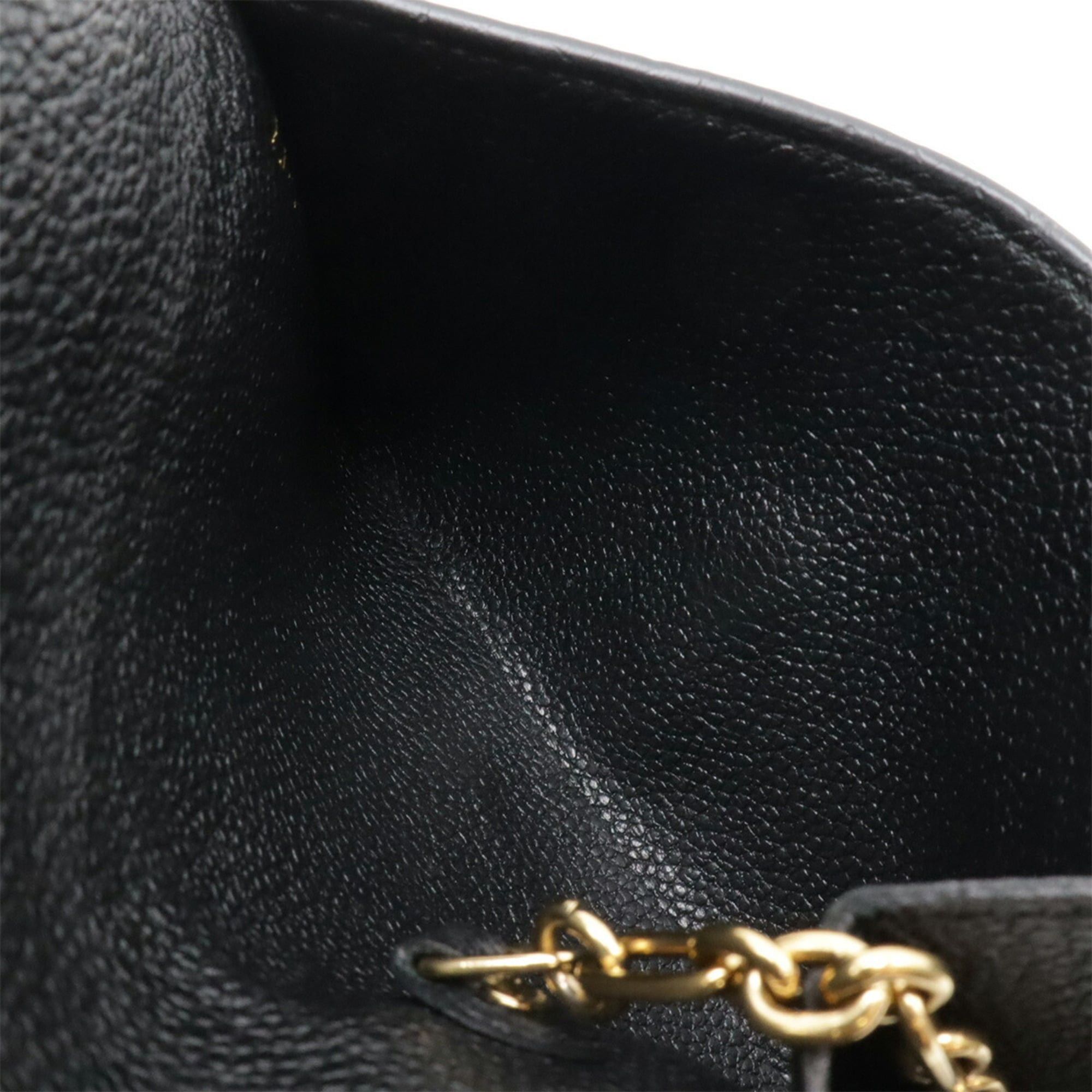 Louis Vuitton Louis Vuitton Monogram Empreinte Pochette Cle Wallet/Coin Case, Coin Purse, Noir Black M60633 Size ONE SIZE - 7 Thumbnail