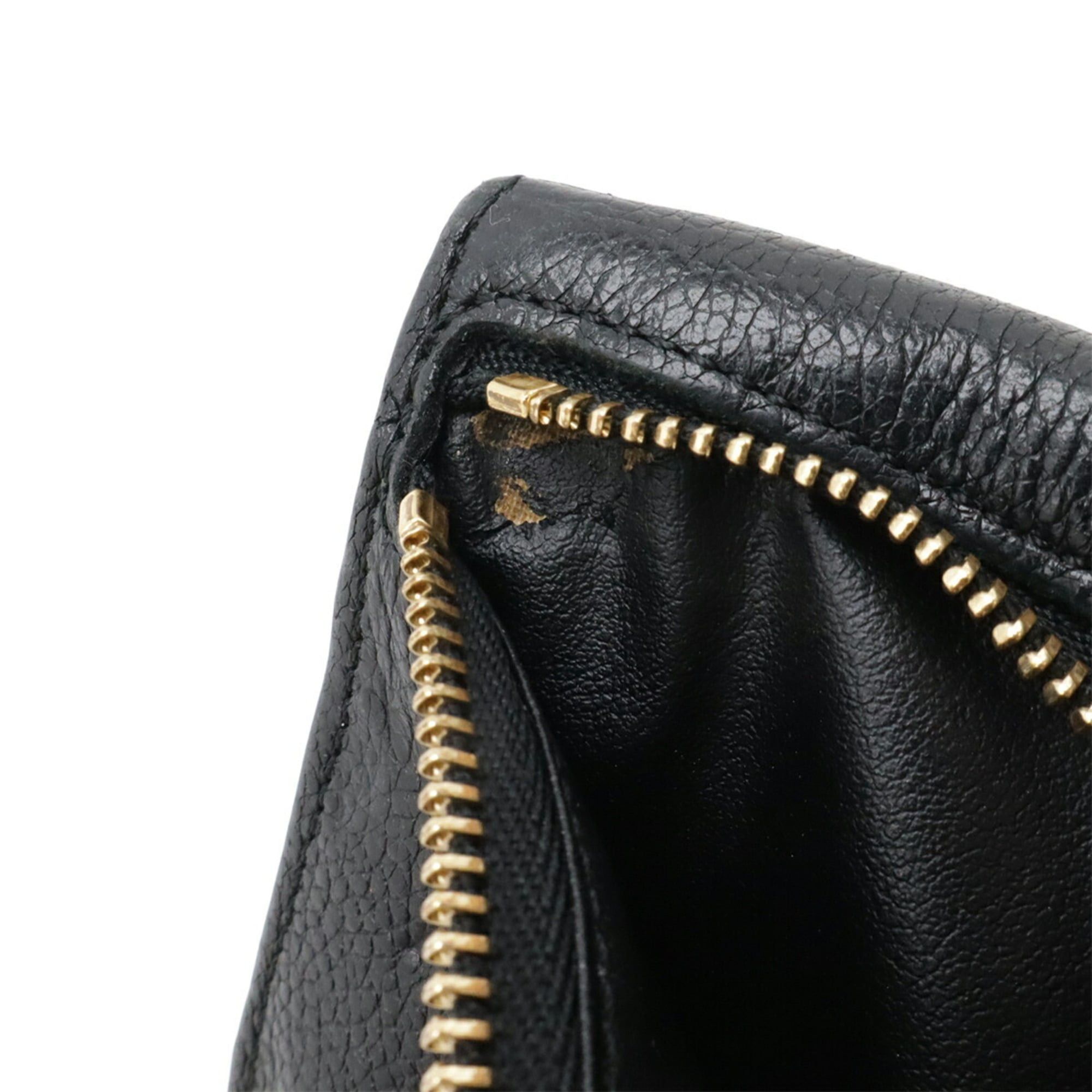 Louis Vuitton Louis Vuitton Monogram Empreinte Pochette Cle Wallet/Coin Case, Coin Purse, Noir Black M60633 Size ONE SIZE - 10 Thumbnail