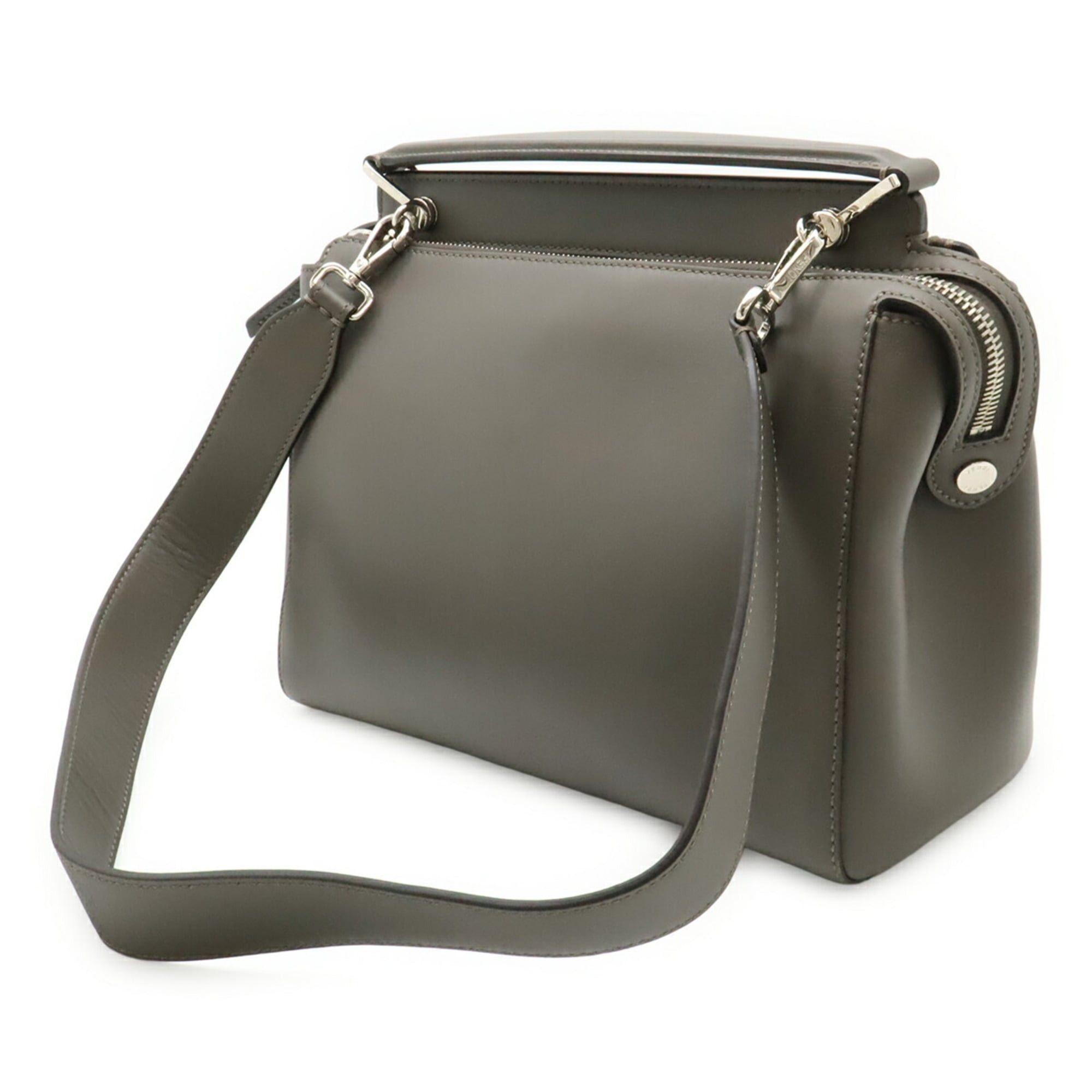 Fendi FENDI (Fendi.com) Handbag/Shoulder Bag, Leather, Gray, 8BN293 Size ONE SIZE - 3 Thumbnail