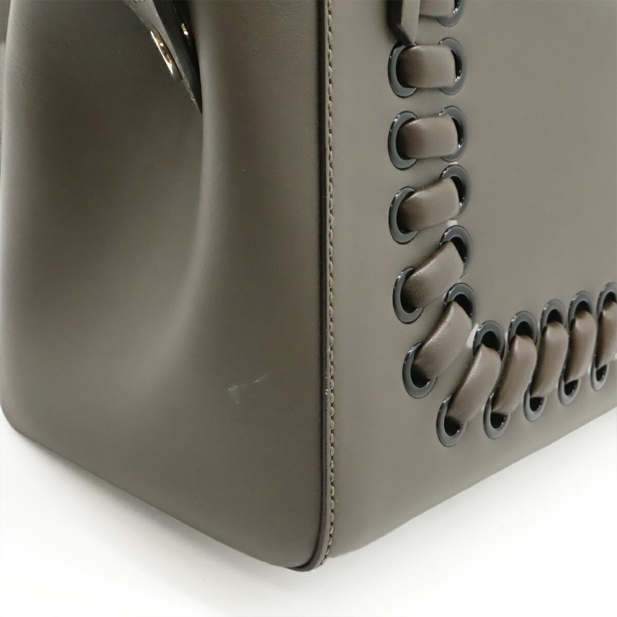 Fendi FENDI (Fendi.com) Handbag/Shoulder Bag, Leather, Gray, 8BN293 Size ONE SIZE - 6 Thumbnail