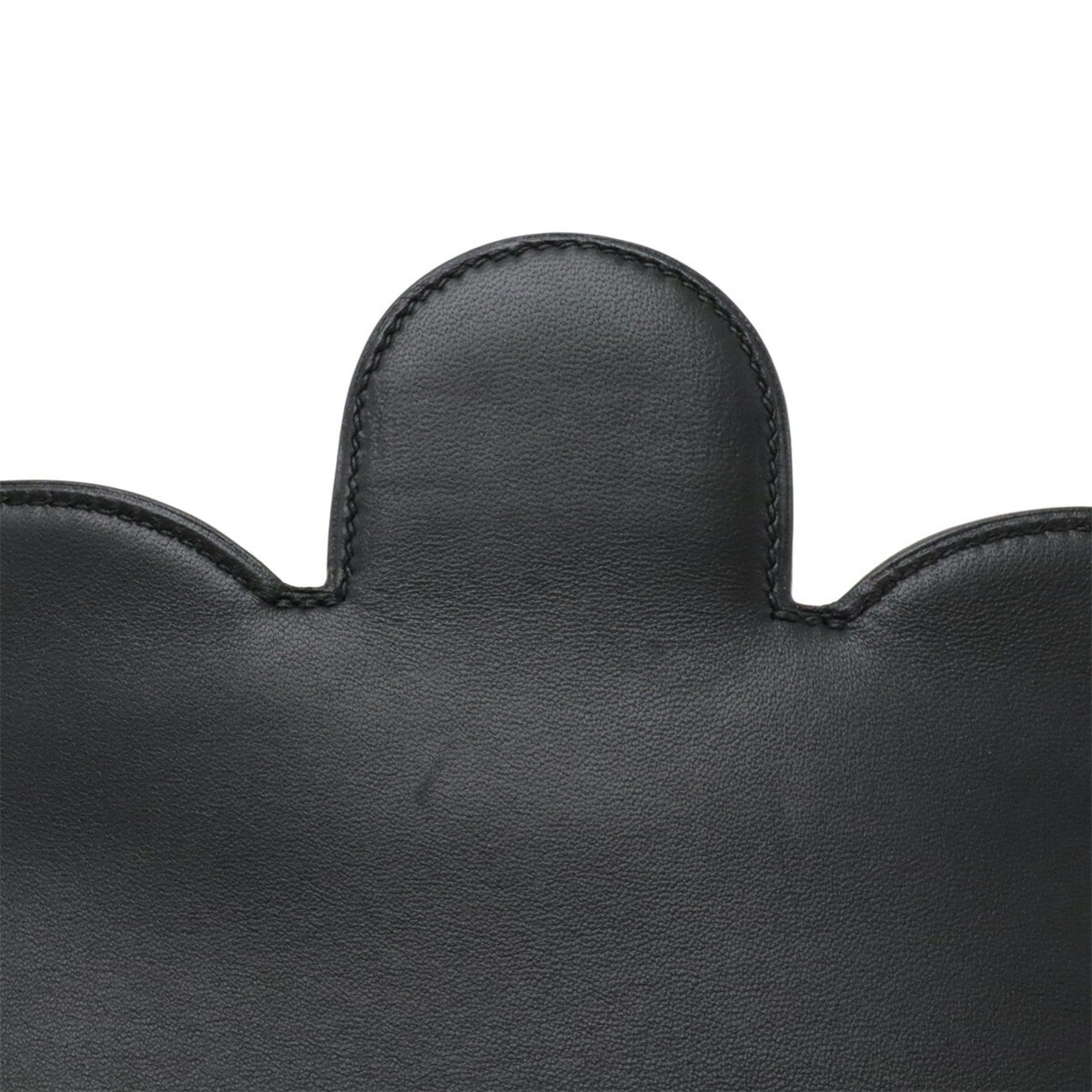 Hermes HERMES Faco 1938-19 Clutch Bag, Second Chevre Leather, Black, A Stamp, Sale Item Size ONE SIZE - 6 Thumbnail