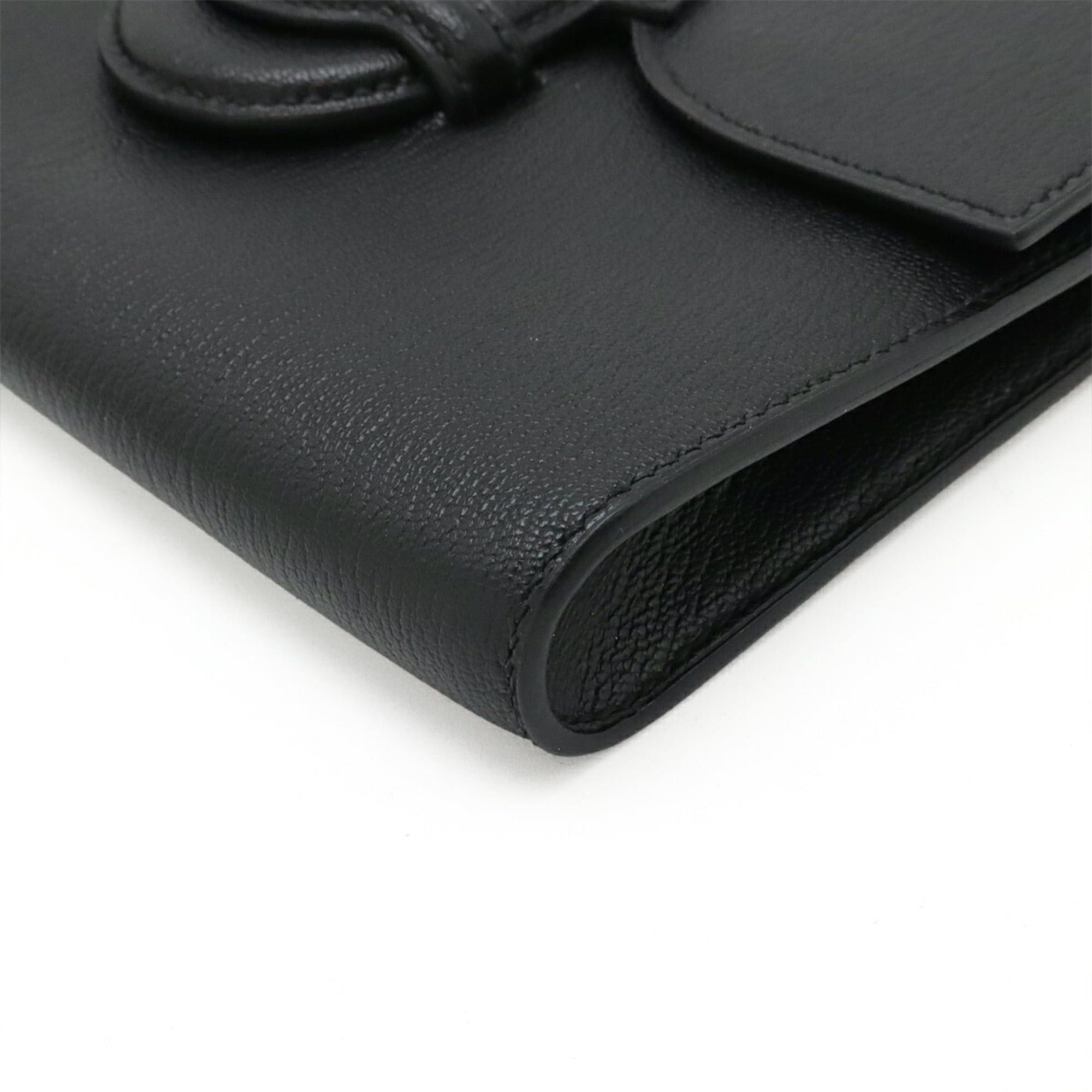 Hermes HERMES Faco 1938-19 Clutch Bag, Second Chevre Leather, Black, A Stamp, Sale Item Size ONE SIZE - 4 Thumbnail