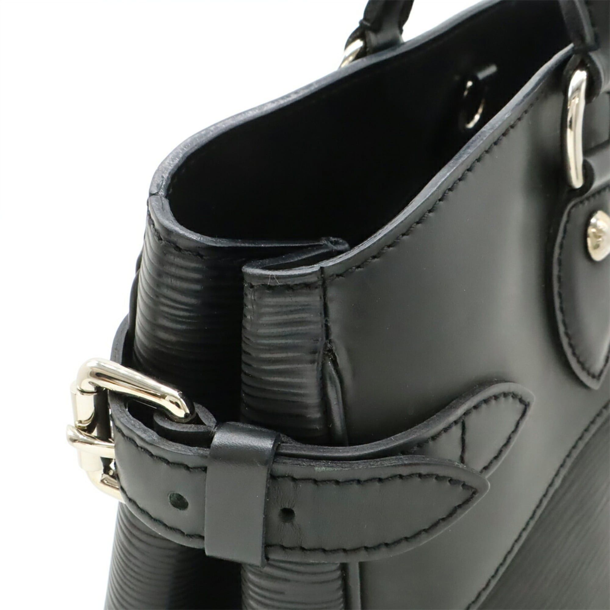 Louis Vuitton Louis Vuitton Epi Passy PM Handbag Shoulder Bag Tote Leather Noir Black M59262 Size ONE SIZE - 6 Thumbnail