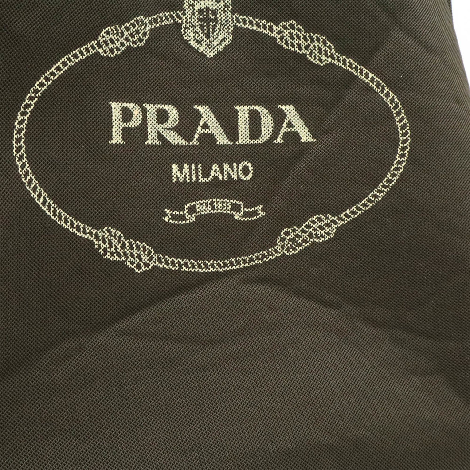 Prada PRADA Triangle Tote Bag Shoulder Mesh Patent Leather Dark Brown Size ONE SIZE - 9 Thumbnail