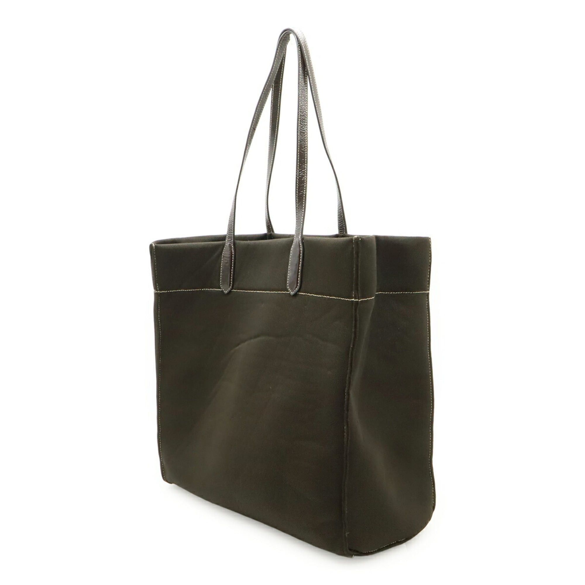 Prada PRADA Triangle Tote Bag Shoulder Mesh Patent Leather Dark Brown Size ONE SIZE - 3 Thumbnail