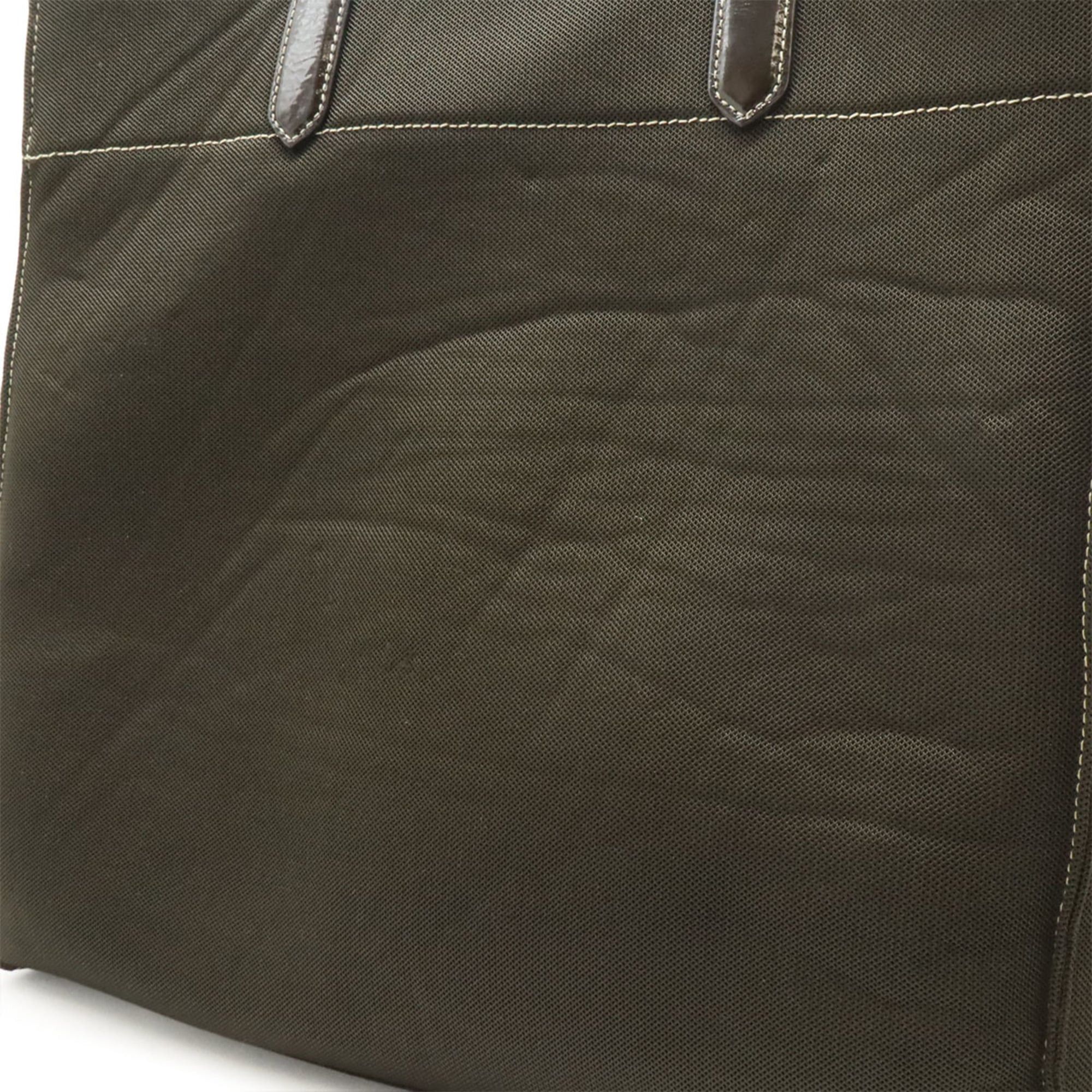 Prada PRADA Triangle Tote Bag Shoulder Mesh Patent Leather Dark Brown Size ONE SIZE - 8 Thumbnail