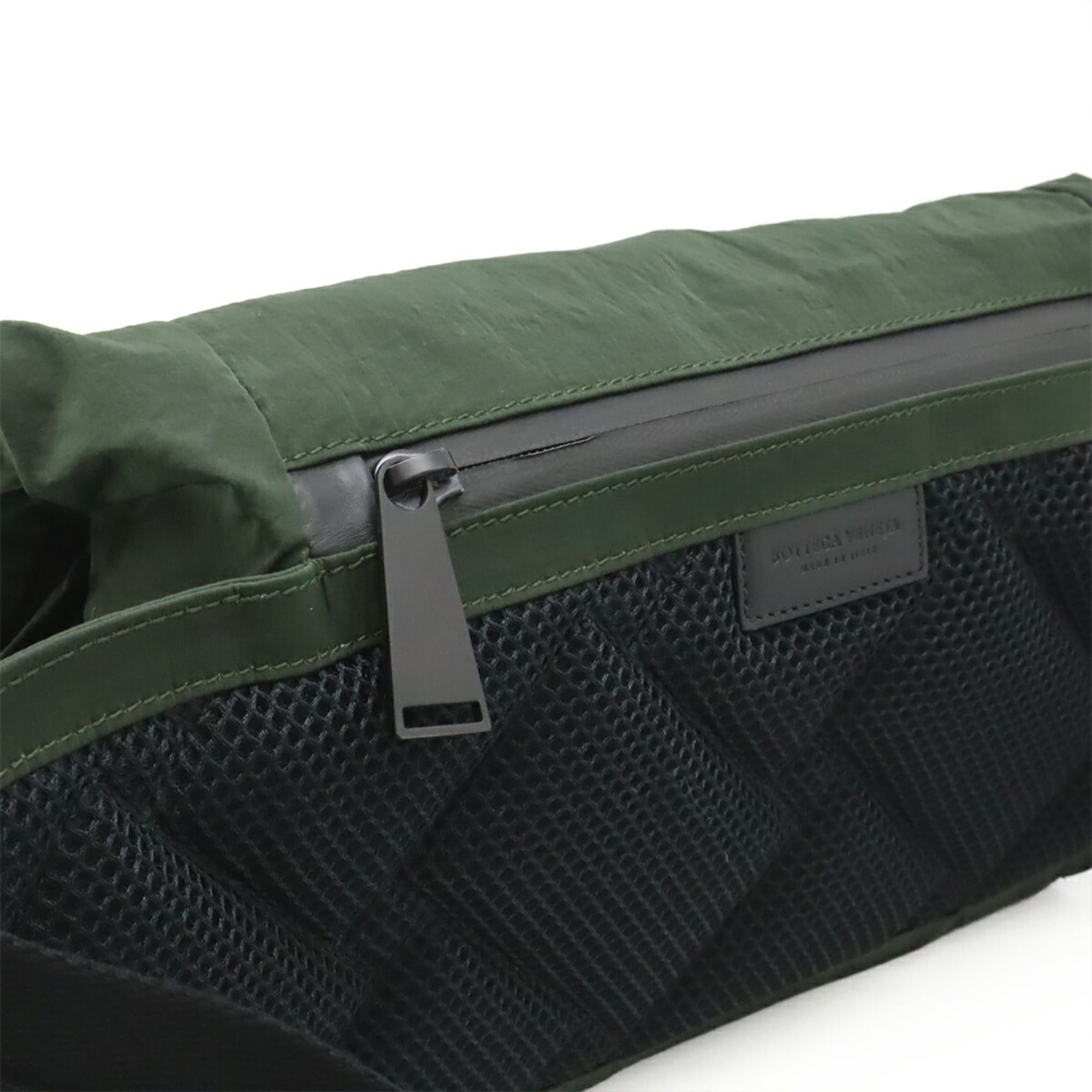 Bottega Veneta Bottega Veneta Body Bag Belt Crossbody Mesh Nylon Khaki Green Black Size ONE SIZE - 6 Thumbnail