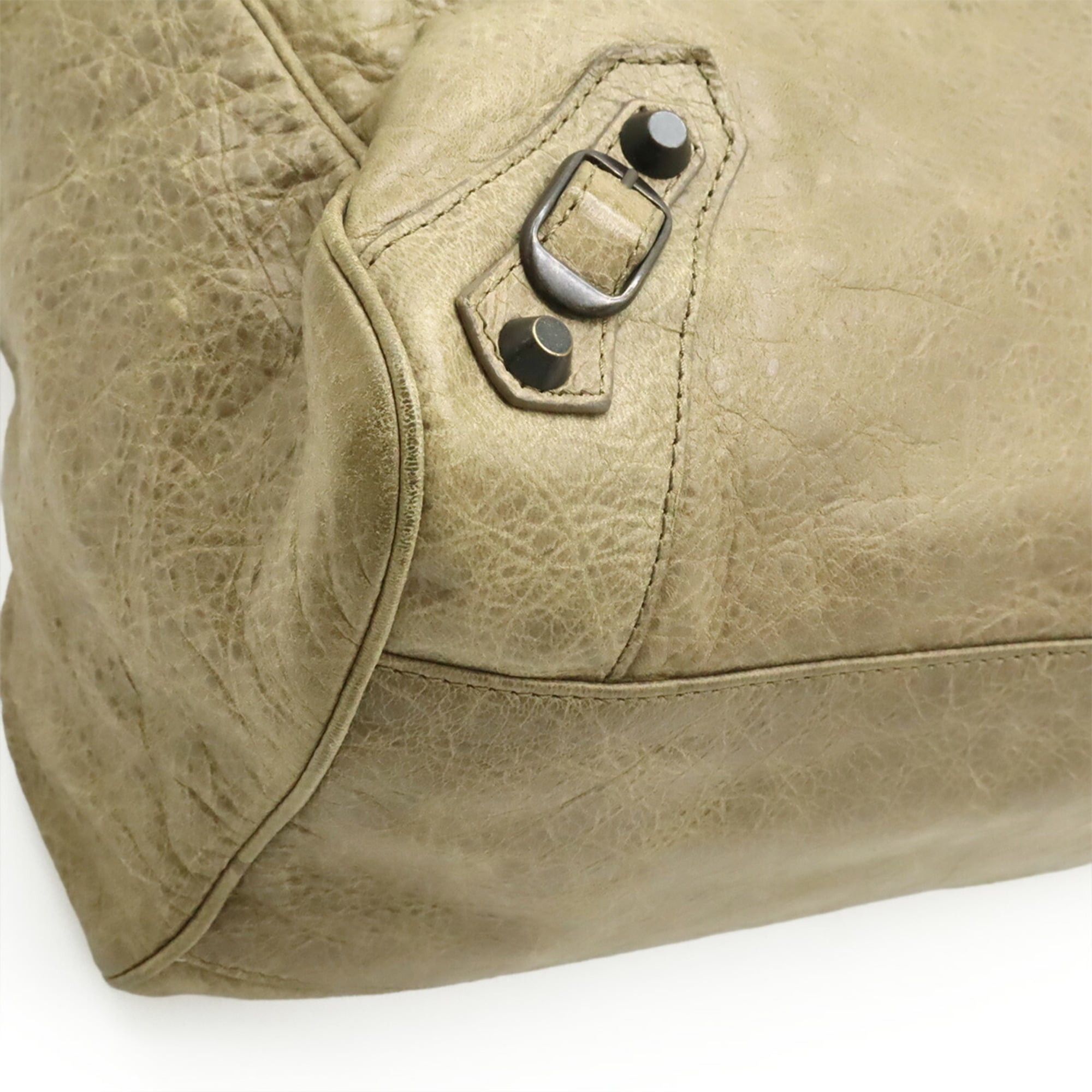 Balenciaga BALENCIAGA Classic Velo Tote Bag Handbag Leather Beige Shoulder 235216 Size ONE SIZE - 4 Thumbnail