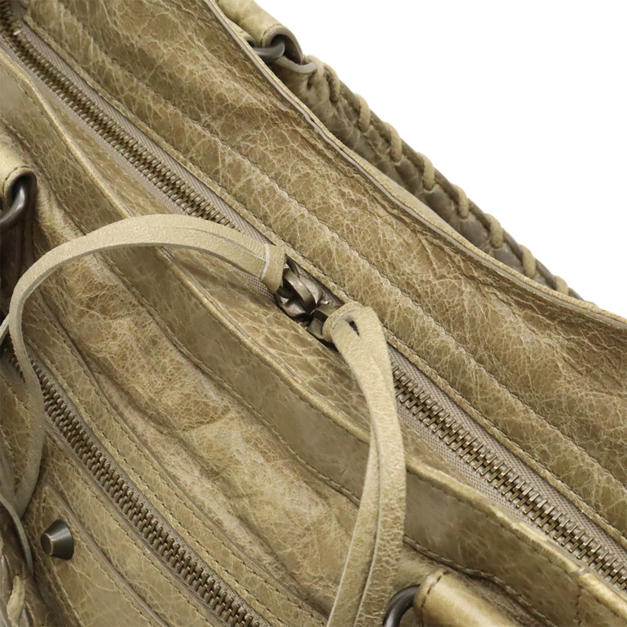 Balenciaga BALENCIAGA Classic Velo Tote Bag Handbag Leather Beige Shoulder 235216 Size ONE SIZE - 6 Thumbnail
