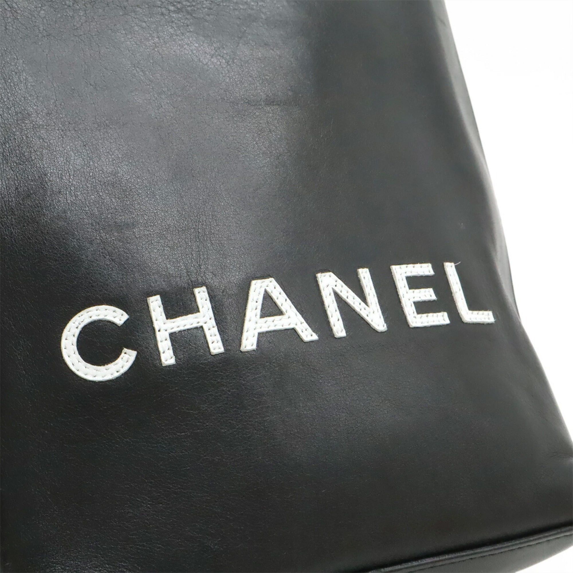 Chanel CHANEL Essential Tote PM Small Bag Handbag Leather Black White A46880 Size ONE SIZE - 10 Thumbnail