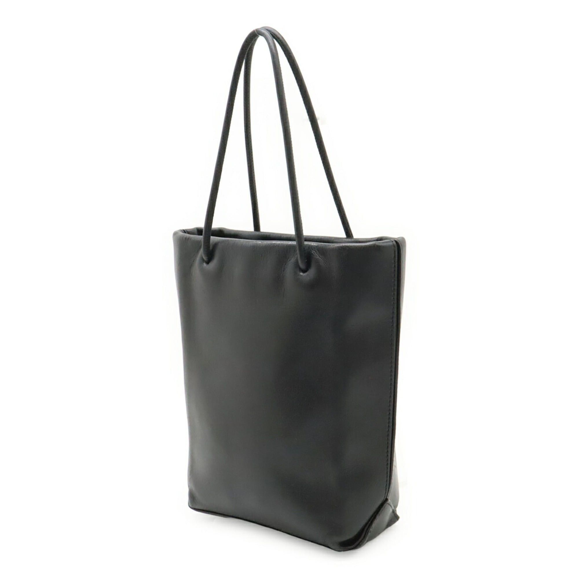 Chanel CHANEL Essential Tote PM Small Bag Handbag Leather Black White A46880 Size ONE SIZE - 3 Thumbnail