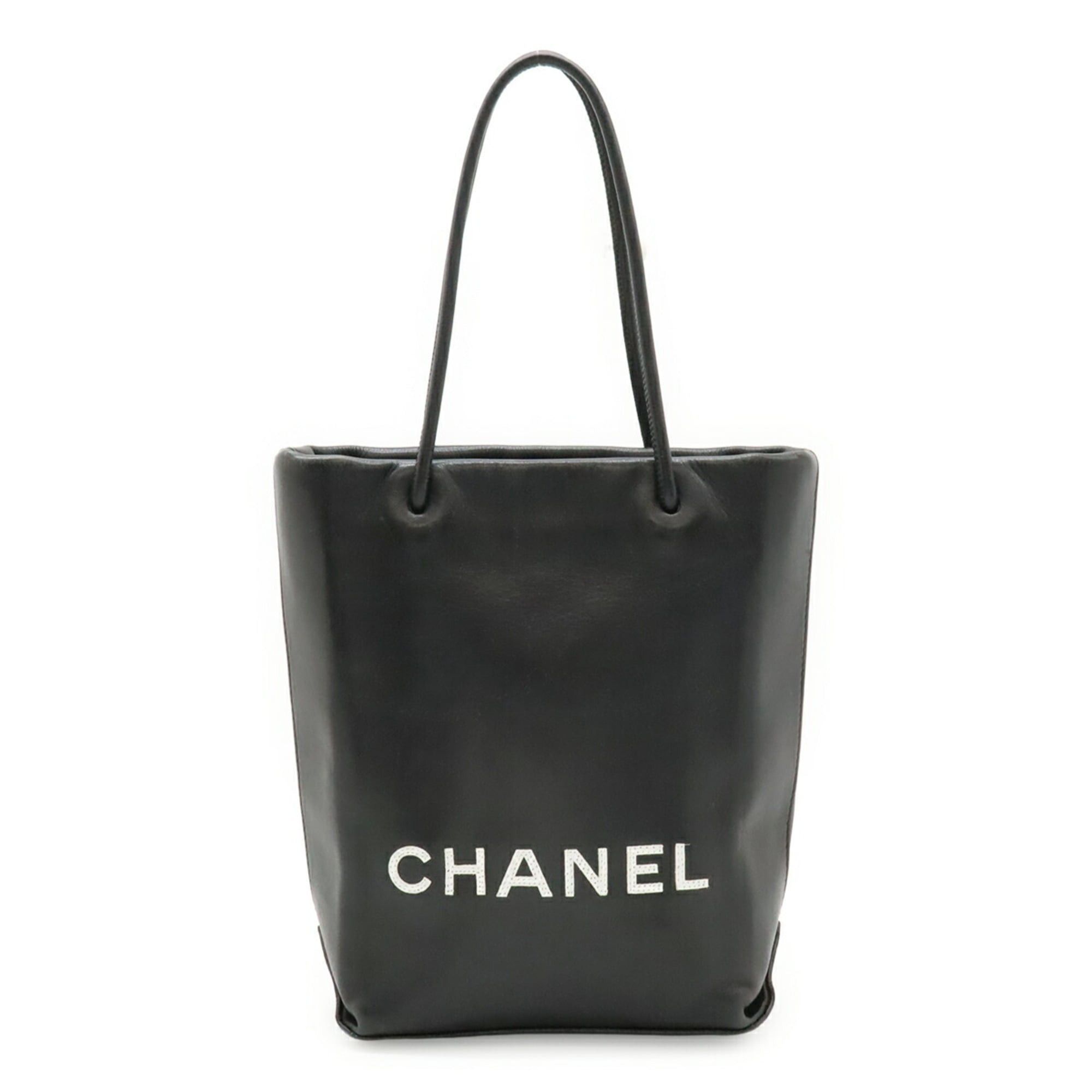 Chanel CHANEL Essential Tote PM Small Bag Handbag Leather Black White A46880 Size ONE SIZE - 2 Thumbnail