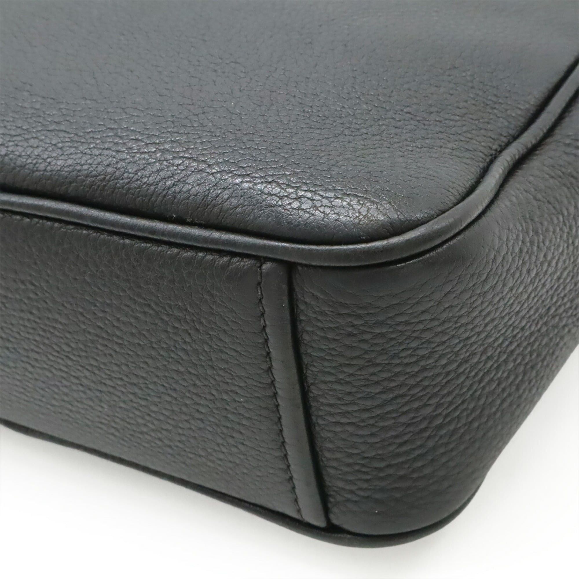 Prada PRADA VITELLO PHENIX Shoulder Bag/Pochette, Leather, NERO Black, Purchased at a domestic outlet store, 1BH103 Size ONE SIZE - 4 Thumbnail