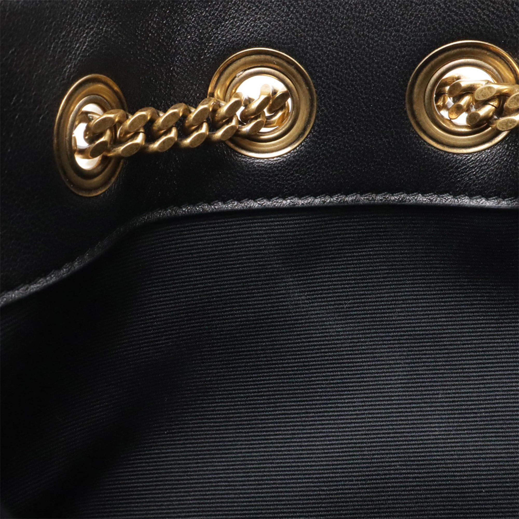 Yves Saint Laurent SAINT LAURENT PARIS YSL Yves Saint Laurent Joe Mini Bucket Bag Chain Shoulder Leather Black 701631 Size ONE SIZE - 8 Thumbnail