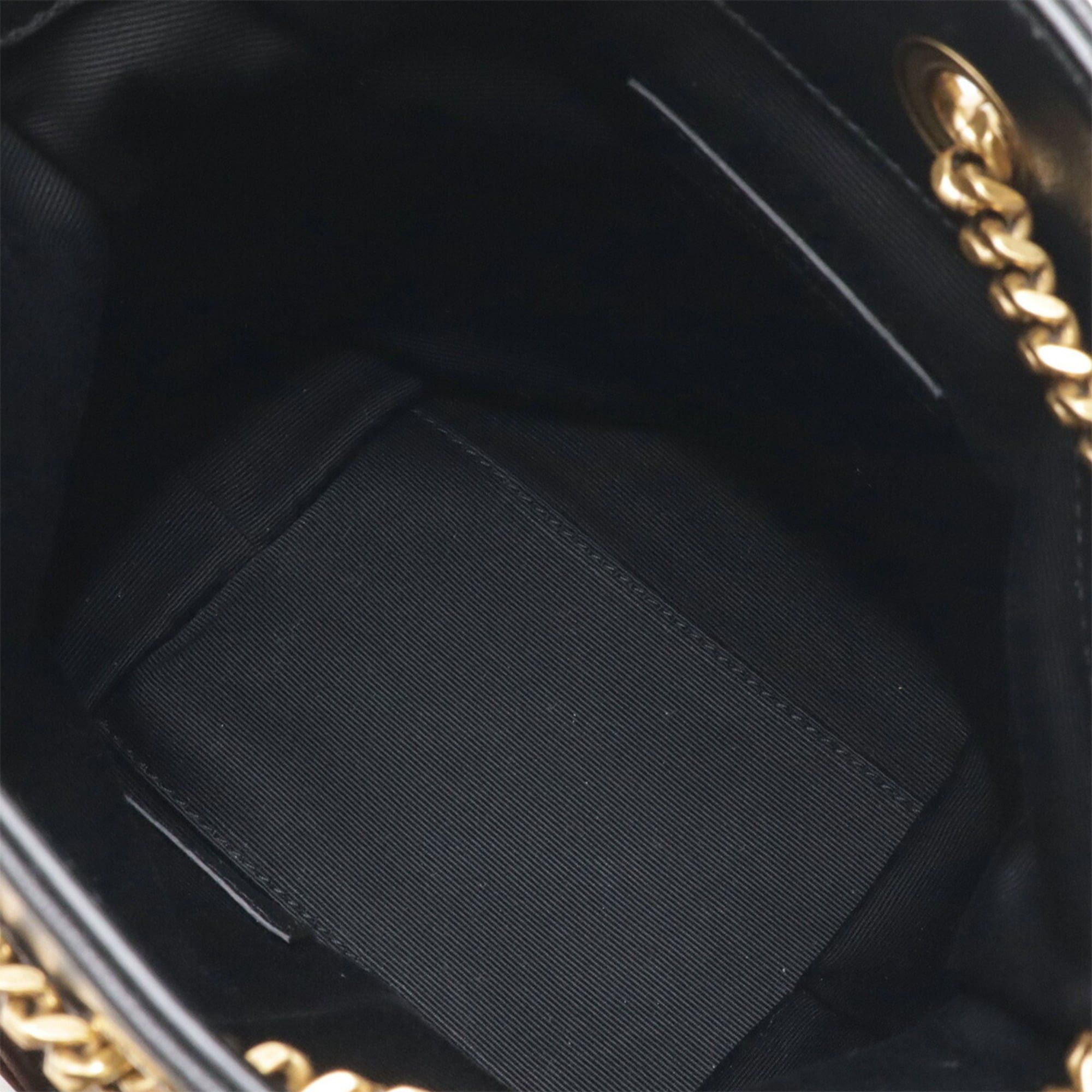 Yves Saint Laurent SAINT LAURENT PARIS YSL Yves Saint Laurent Joe Mini Bucket Bag Chain Shoulder Leather Black 701631 Size ONE SIZE - 7 Thumbnail