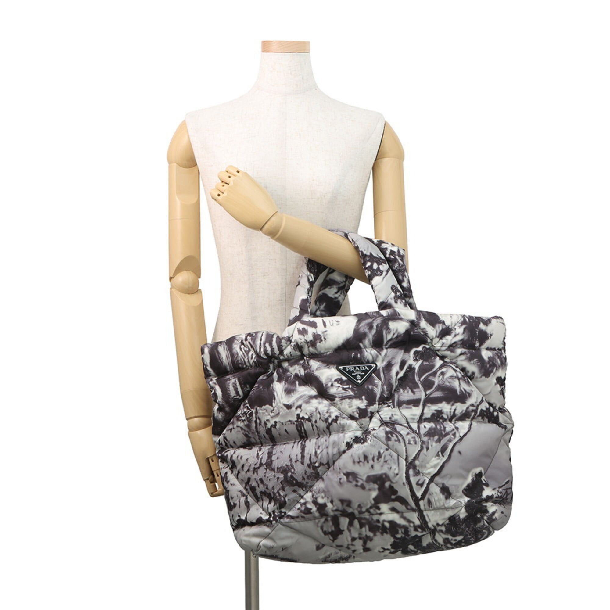 Prada Prada Tote Bag Print Re-Nylon Padded Nylon 2VG082 PRADA Handbag Size ONE SIZE - 4 Thumbnail