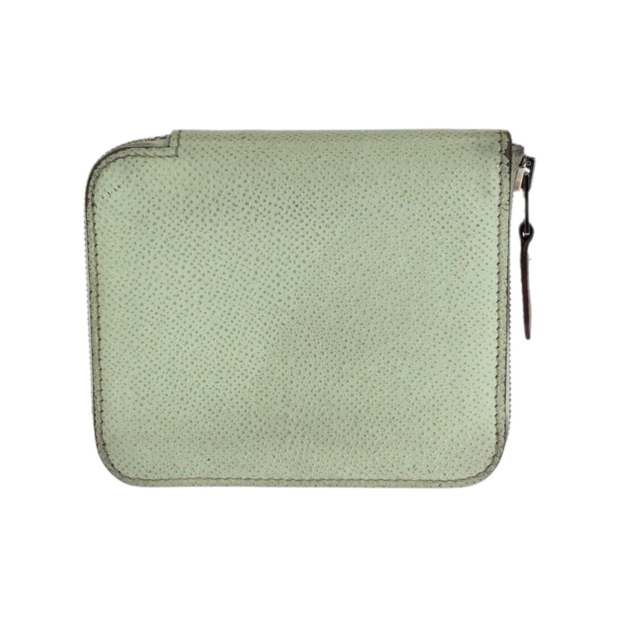 Hermes HERMES Azap Silk In Compact Light Green Silver Hardware Veau Epsom Folding Wallet Coin Purse U Stamp Women's Size ONE SIZE - 2 Thumbnail