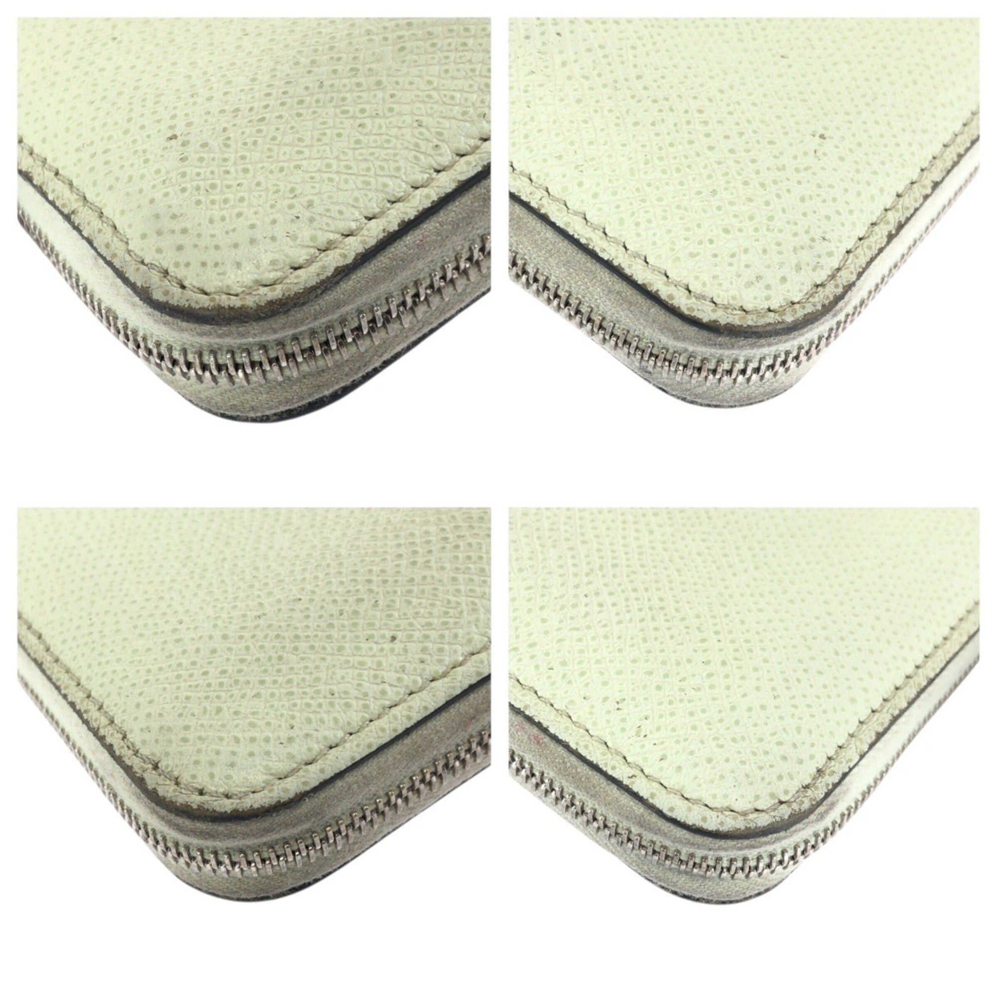 Hermes HERMES Azap Silk In Compact Light Green Silver Hardware Veau Epsom Folding Wallet Coin Purse U Stamp Women's Size ONE SIZE - 3 Thumbnail