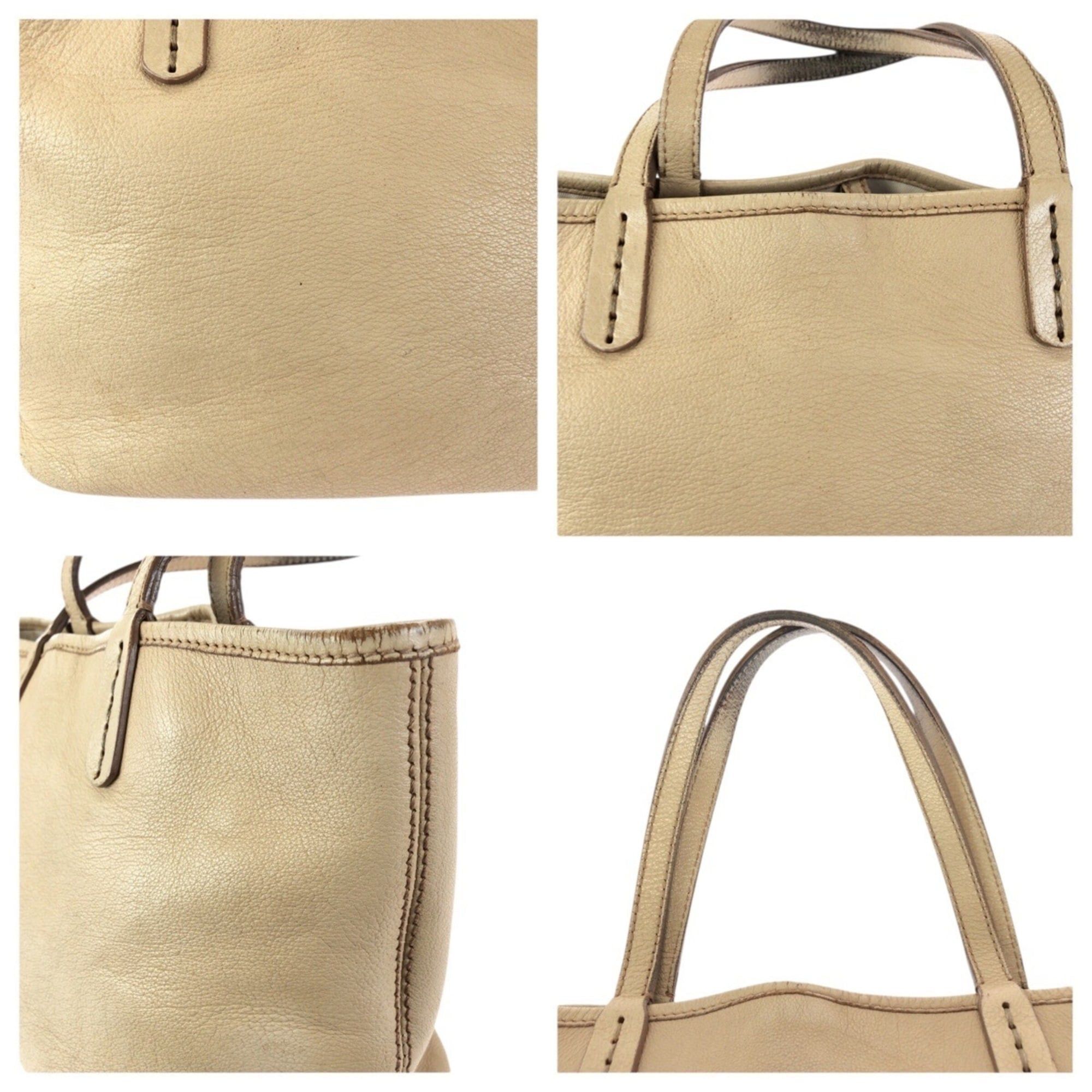 Bvlgari BVLGARI Collezione Tote Bag/Handbag for Women, Beige Leather with Gold Hardware, 33264 Size ONE SIZE - 6 Thumbnail