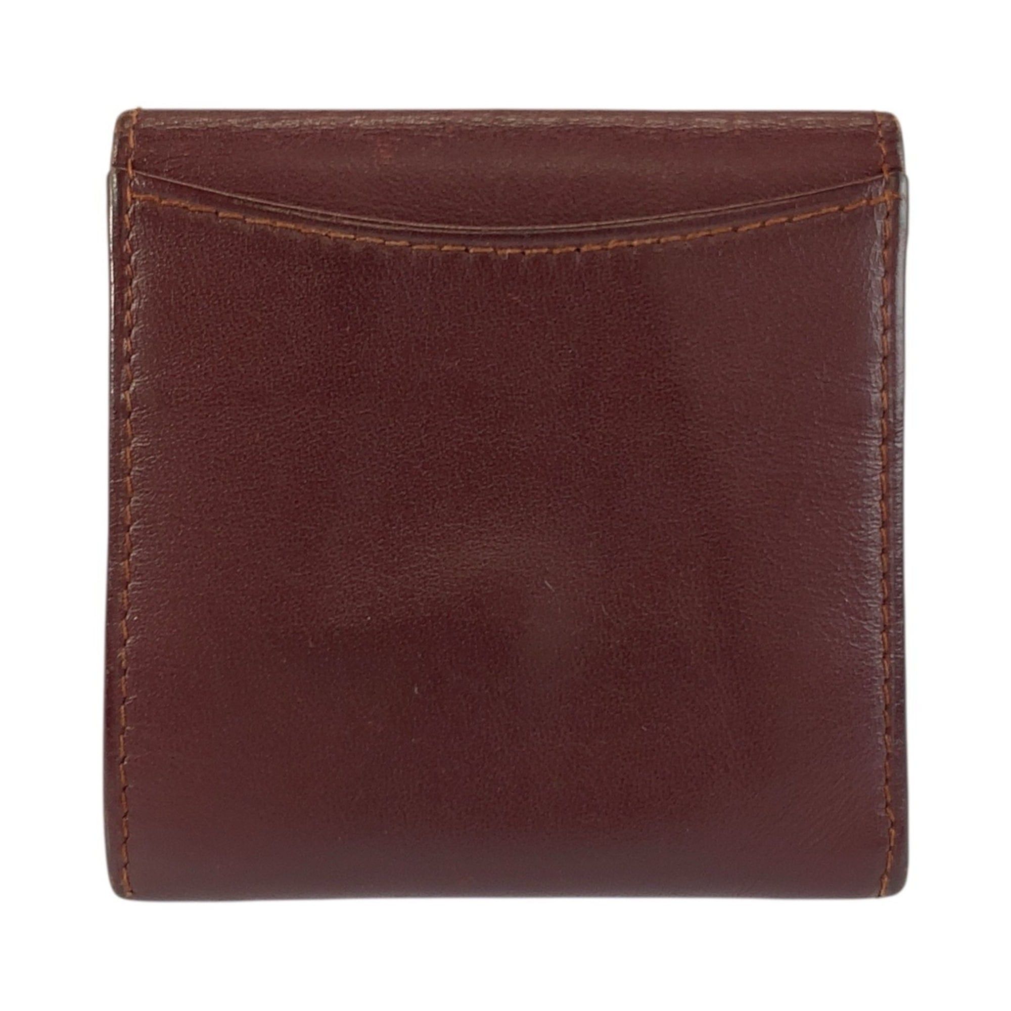 Cartier Cartier Must Line Bordeaux Gold Hardware Leather Wallet/Coin Purse for Women Size ONE SIZE - 2 Thumbnail