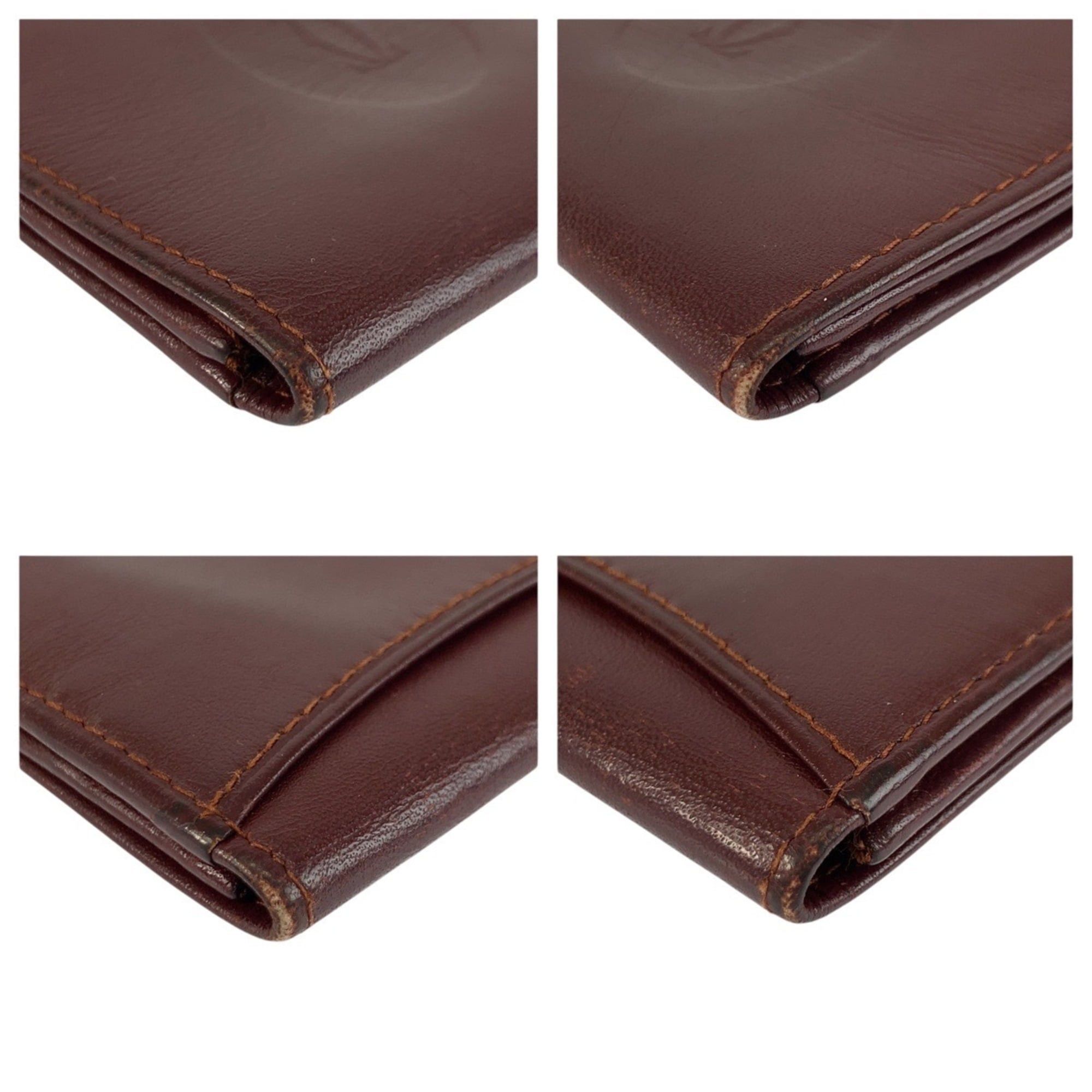 Cartier Cartier Must Line Bordeaux Gold Hardware Leather Wallet/Coin Purse for Women Size ONE SIZE - 8 Thumbnail