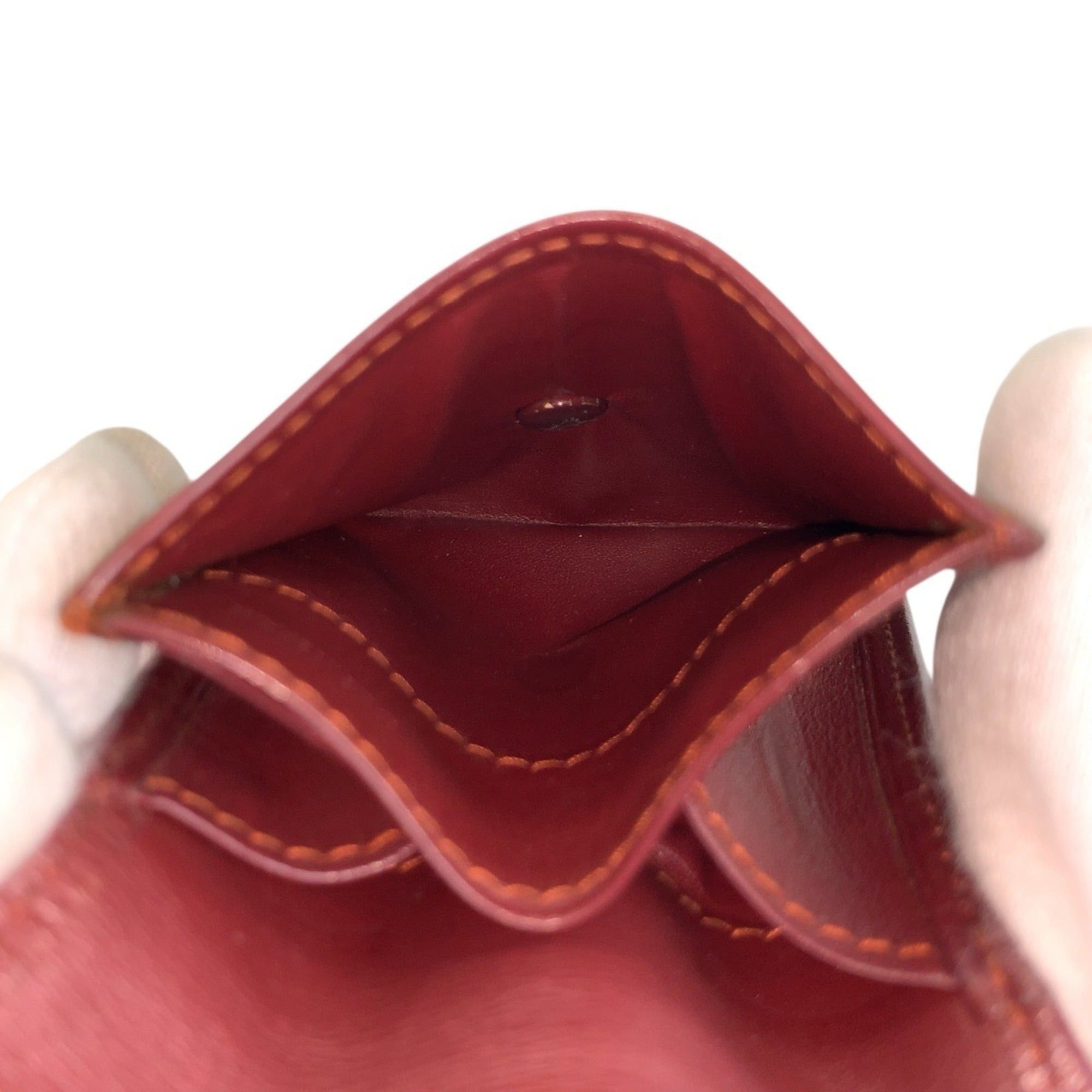 Cartier Cartier Must Line Bordeaux Gold Hardware Leather Wallet/Coin Purse for Women Size ONE SIZE - 6 Thumbnail