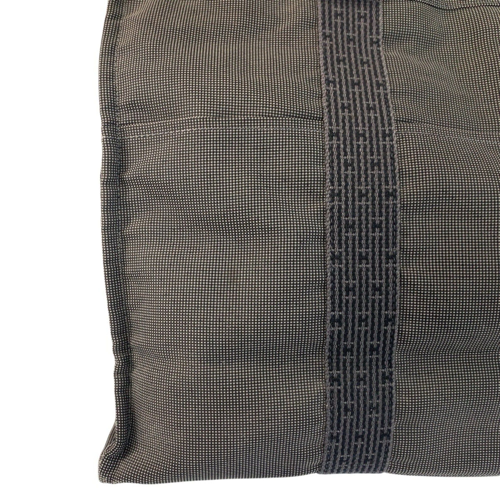 Hermes Hermes Herline GM Grey Silver Hardware Polyamide Polyester Tote Bag Handbag Unisex Women's Size ONE SIZE - 5 Thumbnail