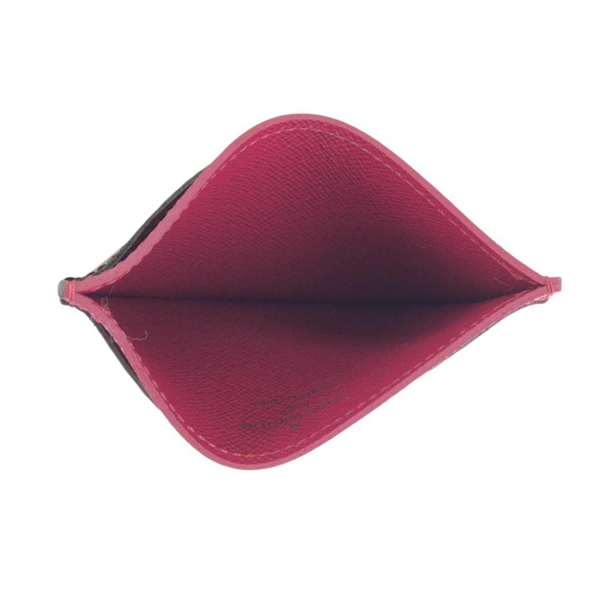 Louis Vuitton Louis Vuitton Monogram Brown Fuchsia M60703 Business Card Holder/Card Case Holder Pass Women's Size ONE SIZE - 6 Thumbnail
